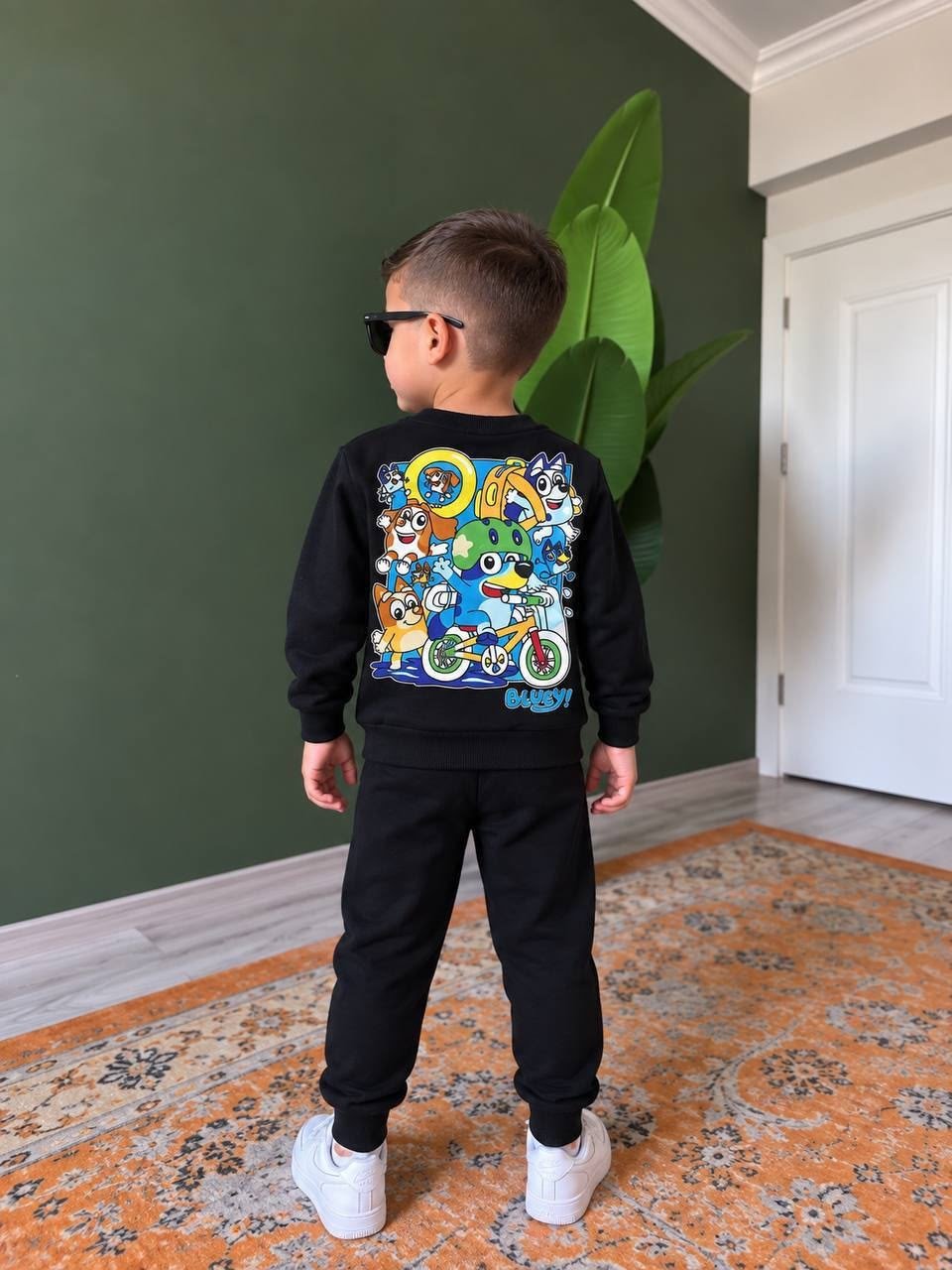 ERKEK ÇOCUK BLUEY BASKILI 2'Lİ ALT ÜST EŞOFMAN TAKIMI
