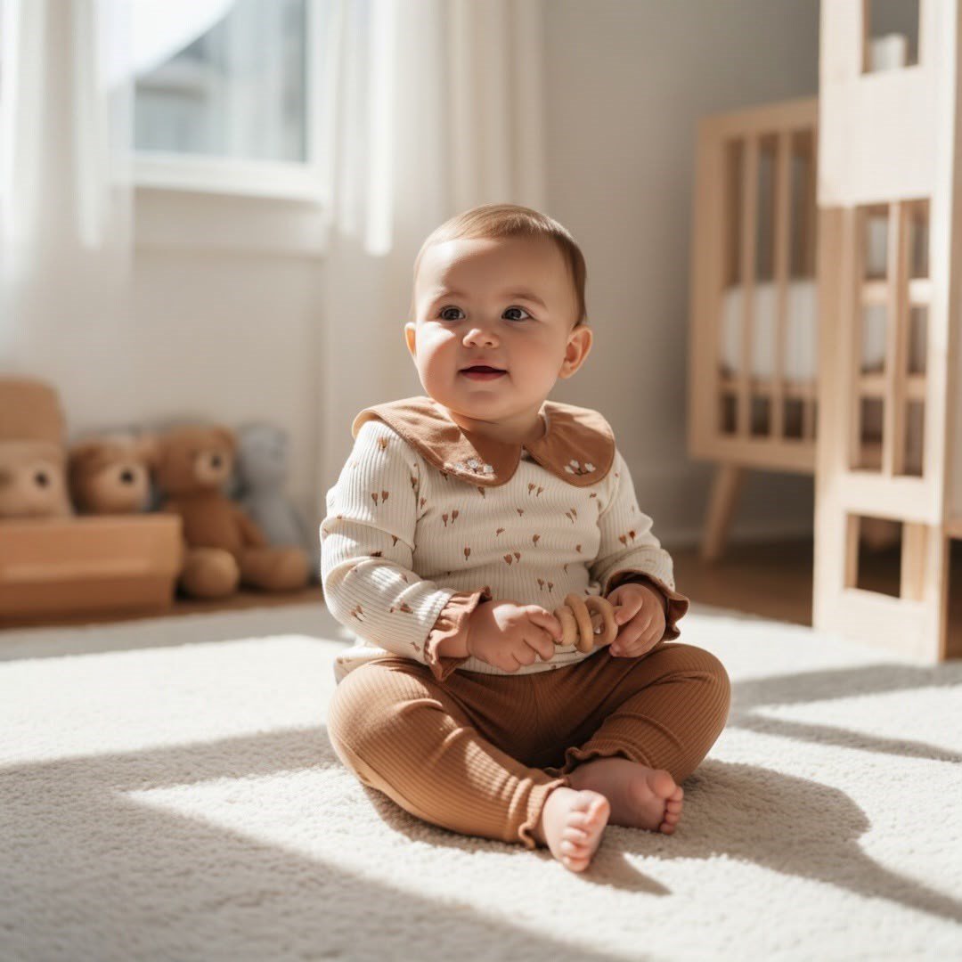 KIZ BEBEK YAKASI NAKIŞLI 2'Lİ TAKIM