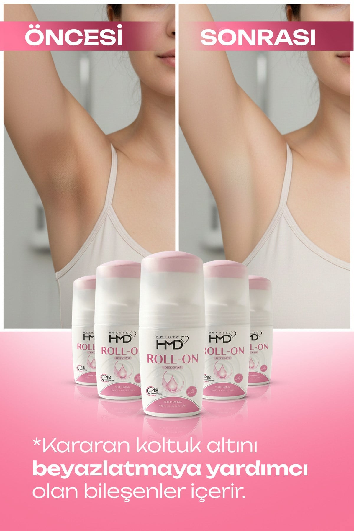 Tüy azaltıcı Kadın Deodorant Ter Kokusu Önleyici koltuk altı beyazlatıcı Bitkisel Leke Bırakmayan