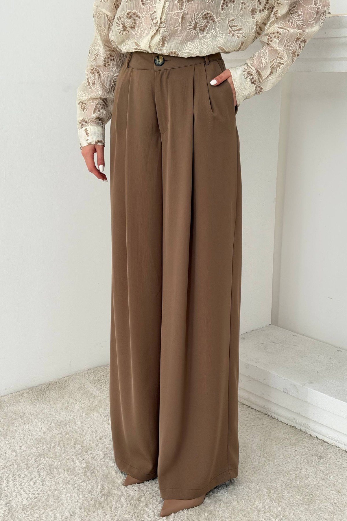 Mocca Pileli Comfort Pantolon