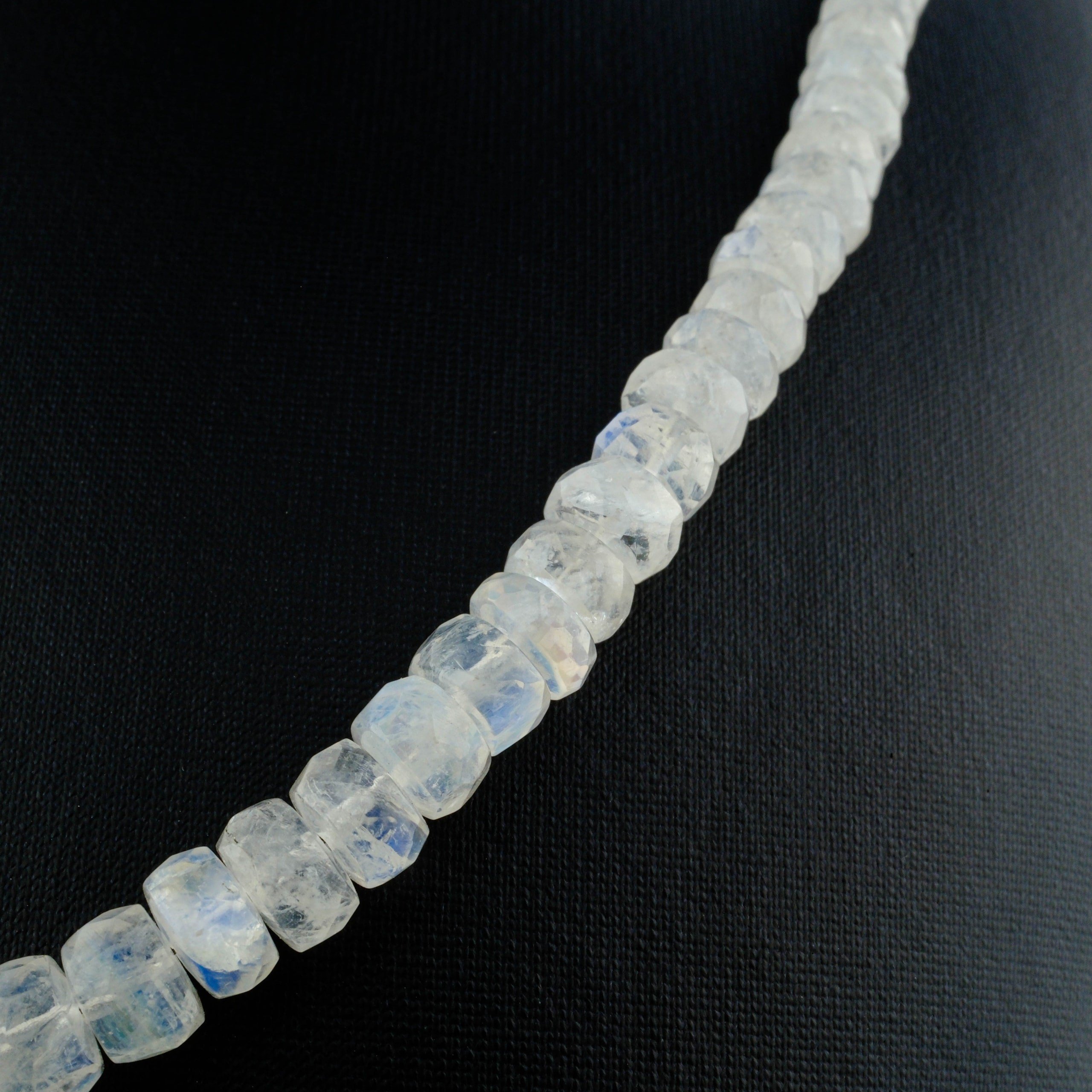 DoğalTaş Kolye %100Garantili Aytaşı Mücevher Kesim-Gümüş Klipsli -45cm