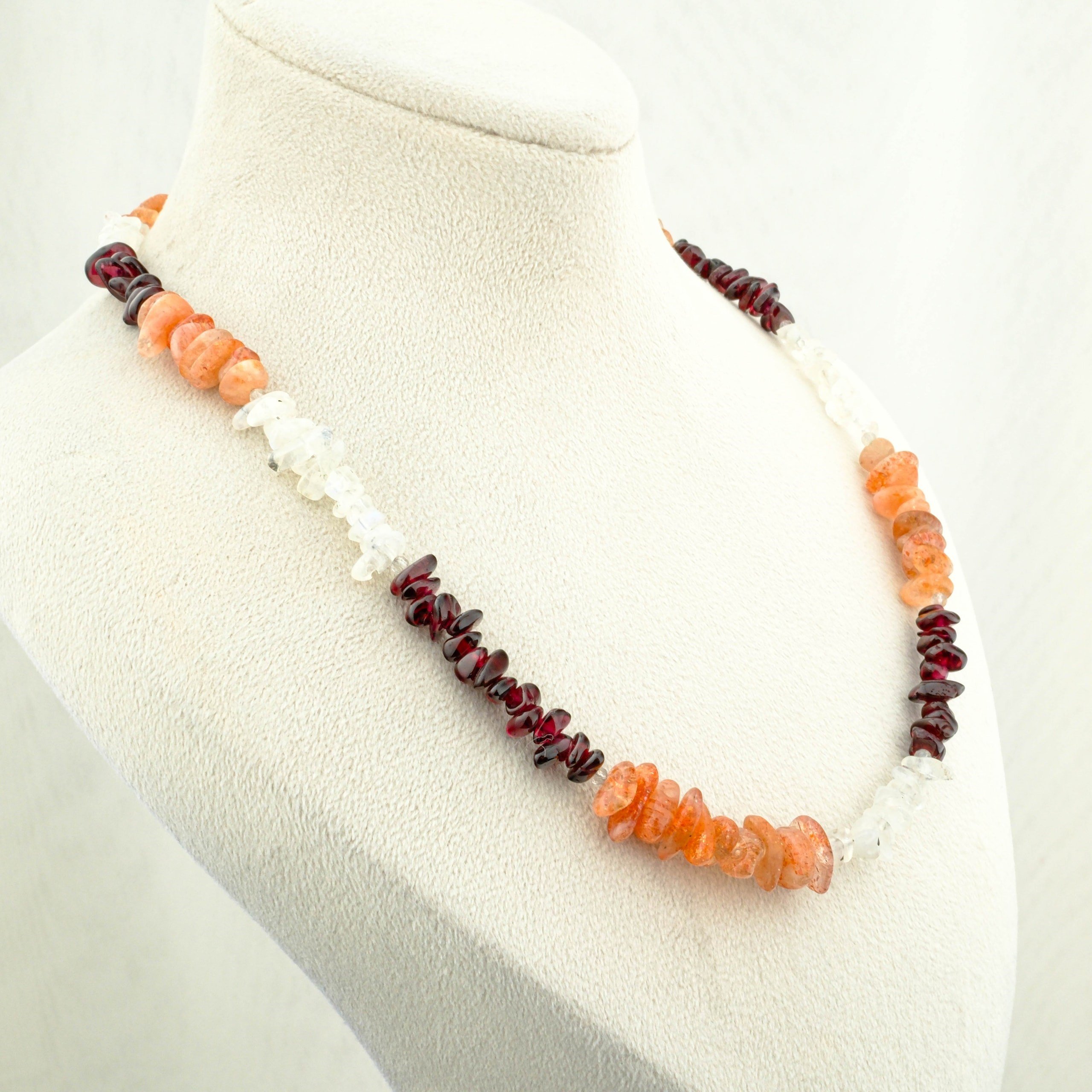 Garnet,Güneştaşı,Aytaşı Kolye %100 Garantili DoğalTaş