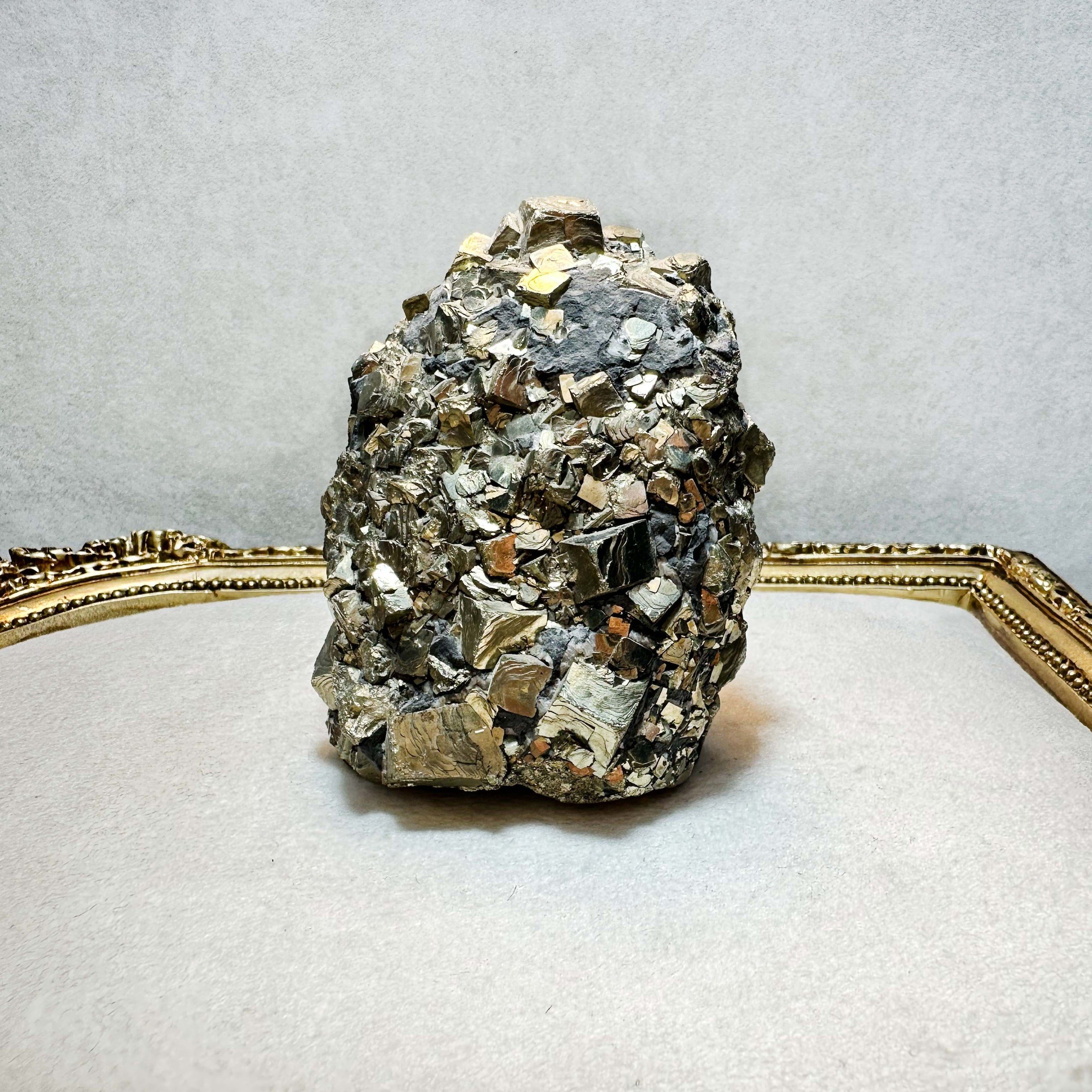 Peru Küp Tanecikli Pirit Taşı | Koleksiyonluk Doğal Mineral | Dota Mineral