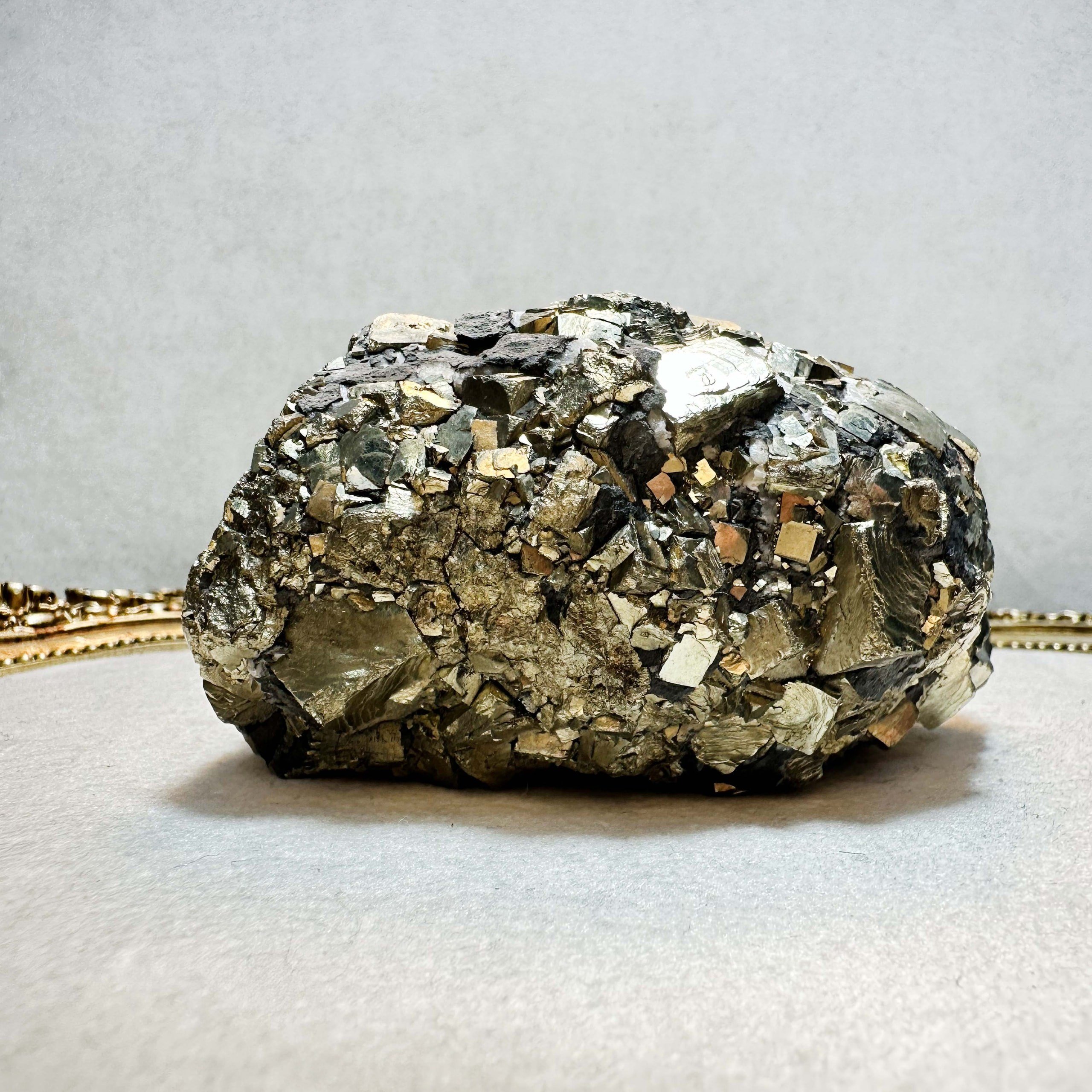 Peru Küp Tanecikli Pirit Taşı | Koleksiyonluk Doğal Mineral | Dota Mineral