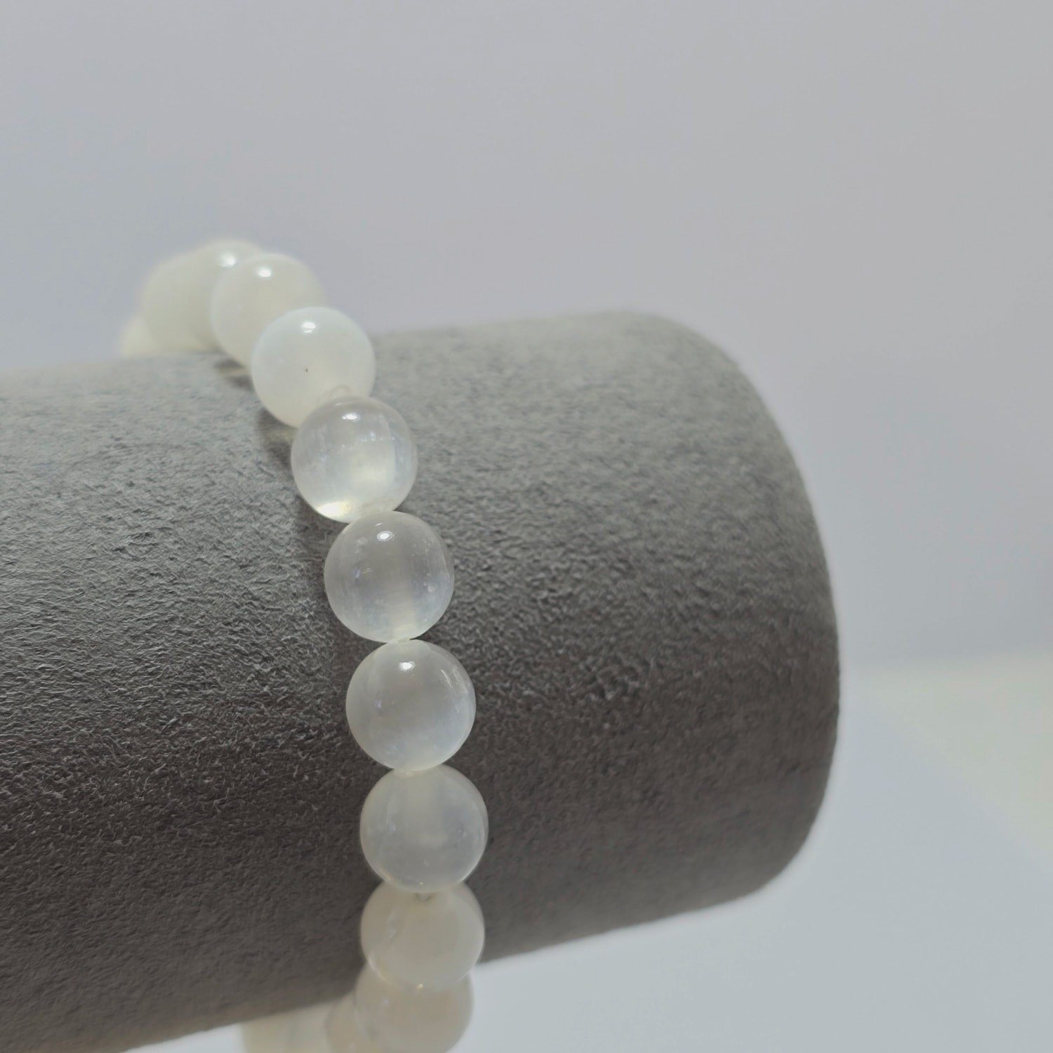 Selenit 8 mm Doğal Taşa Bileklik