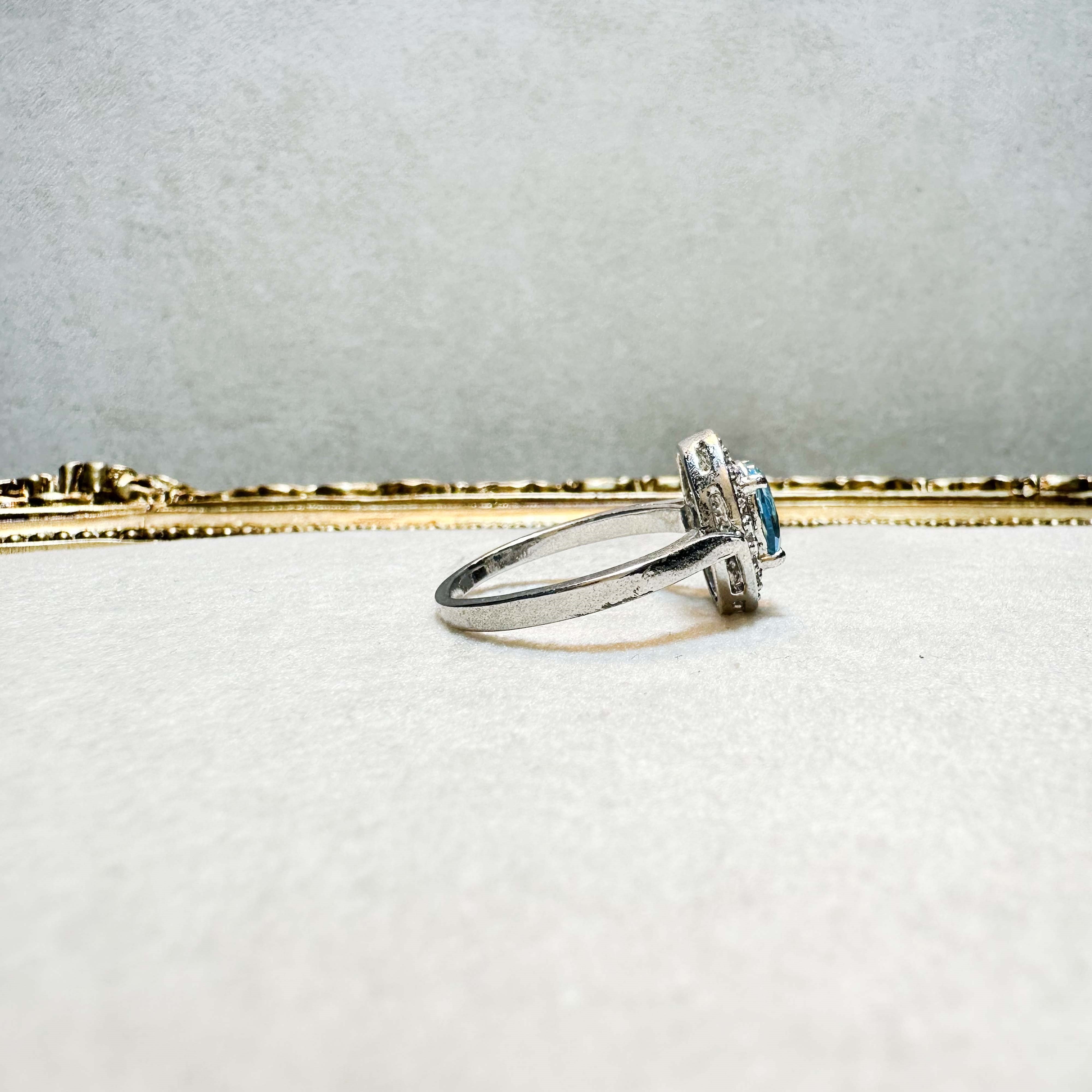 Topaz Taşlı 925 Ayar Gümüş Yüzük