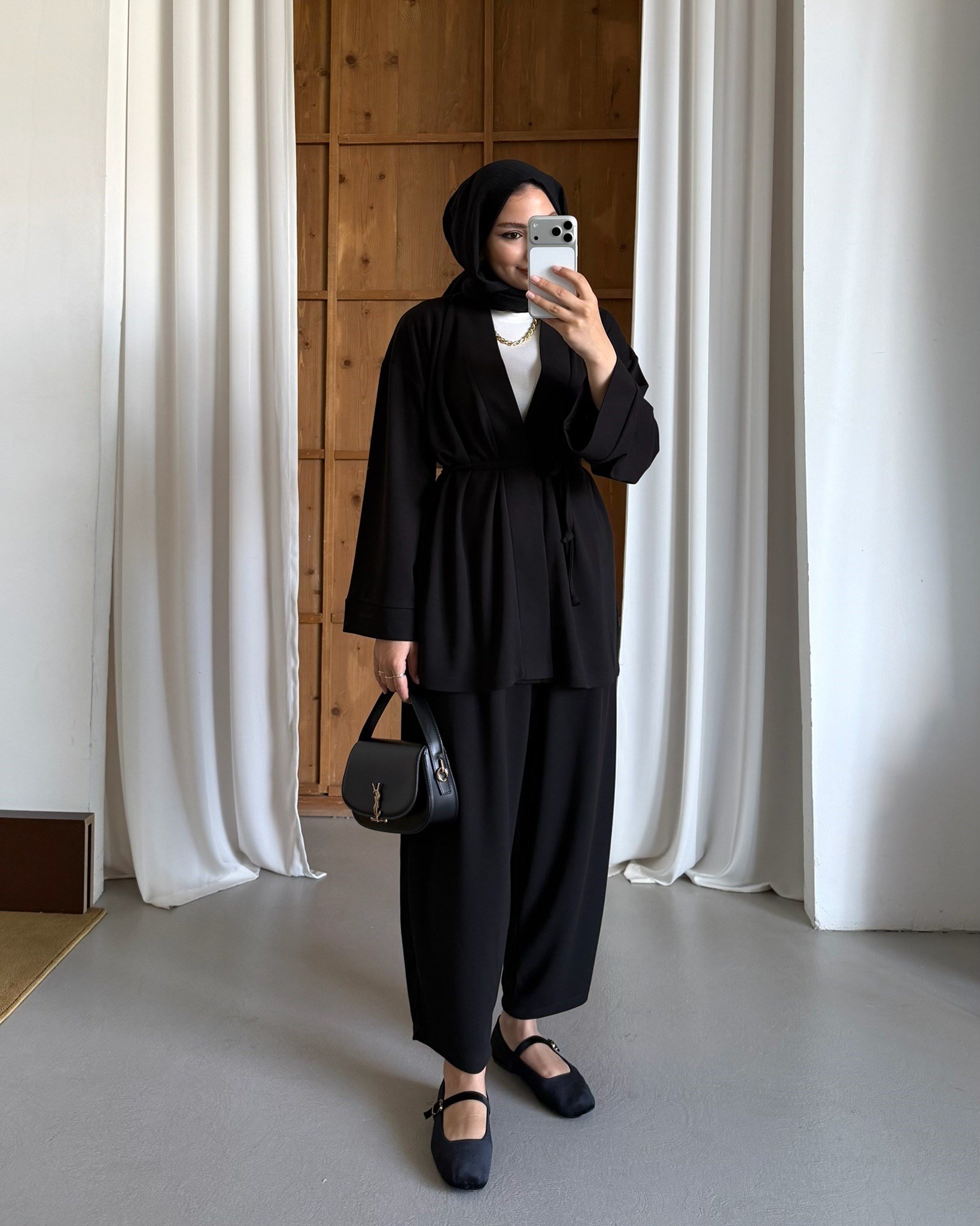 Suev Kimono Siyah Takım