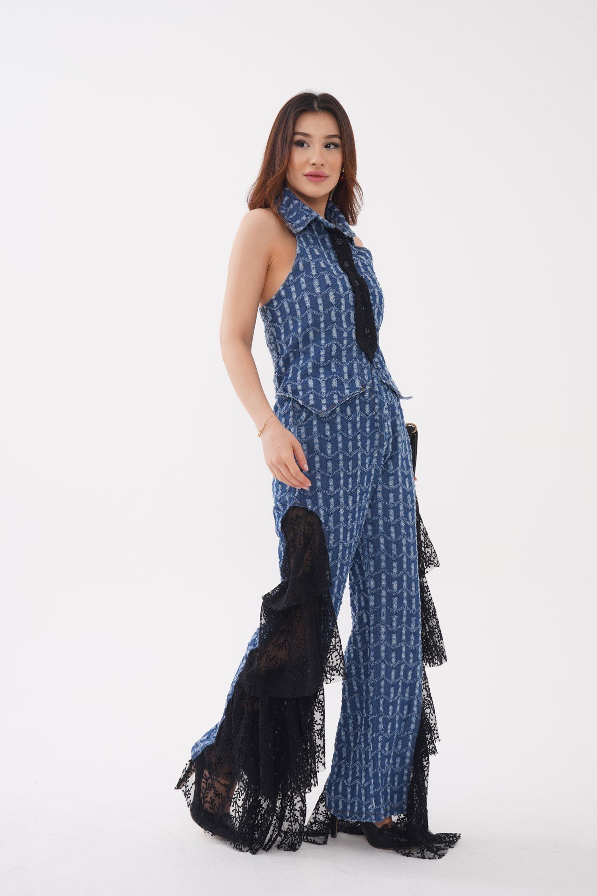Couture Style Kravat Detay Büstiyer