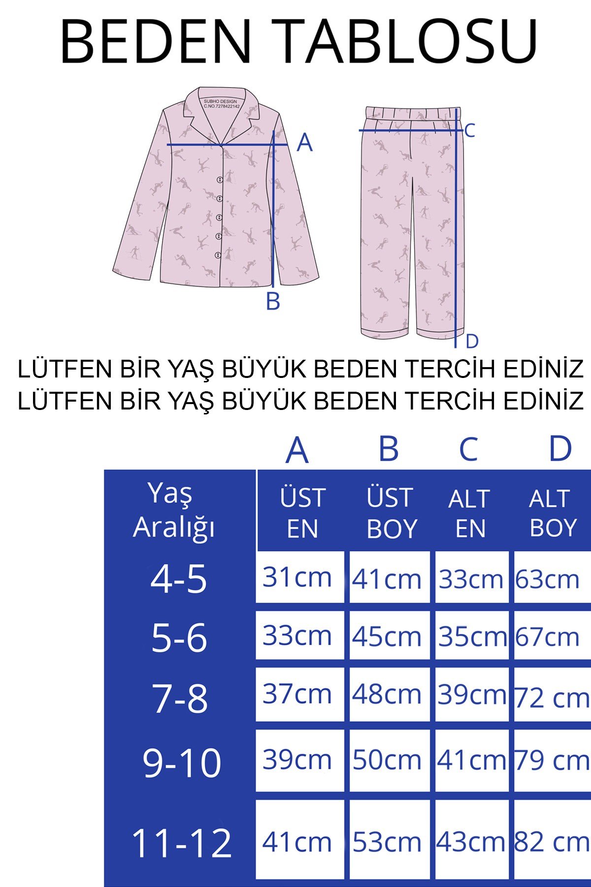 Erkek Çocuk Pamuklu Süet Kumaş 1 Gömlek Yaka Uyku Bantlı Düğmeli Uzun Kollu Pijama Takımı