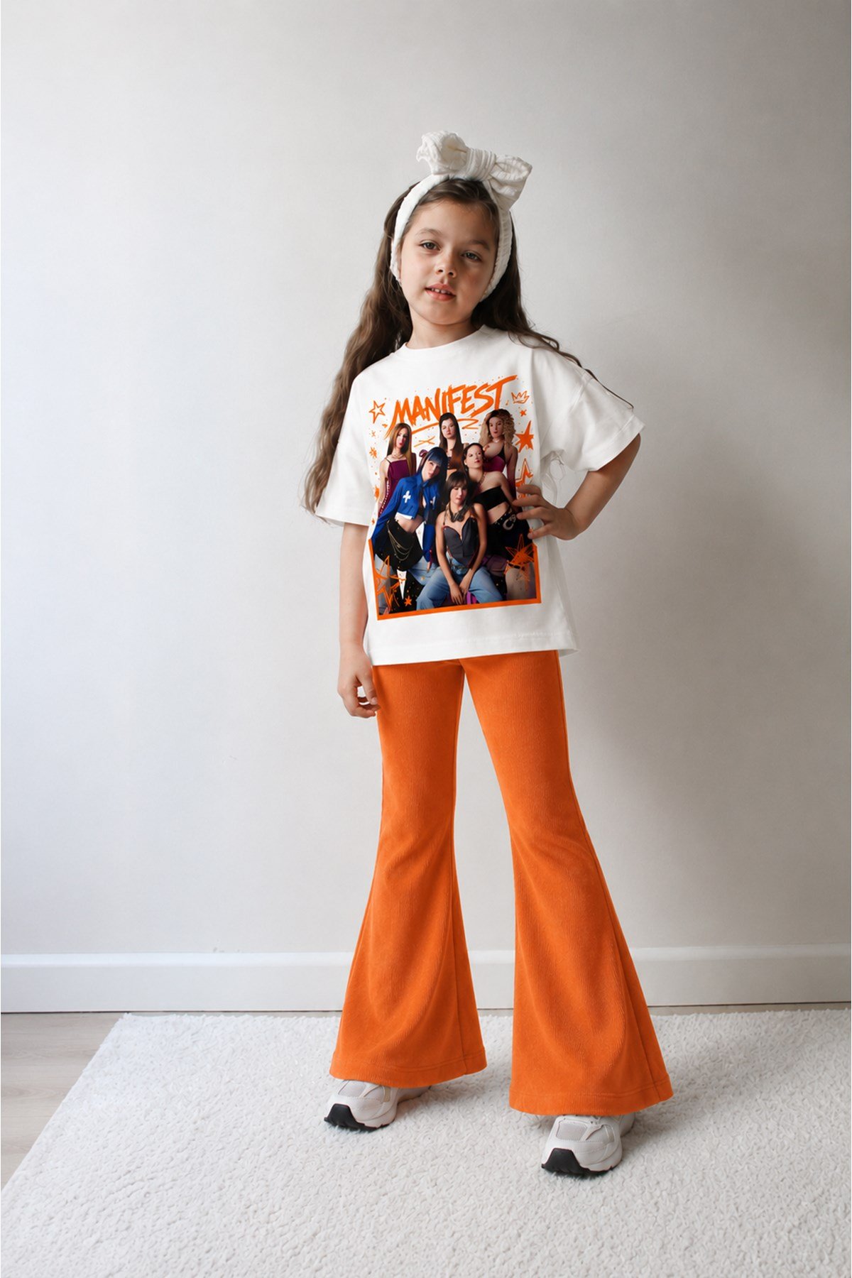 Kız Çocuk Oversize Kalıp Belya Kids Tasarım Manifest 51 Taytlı Alt Üst Takım
