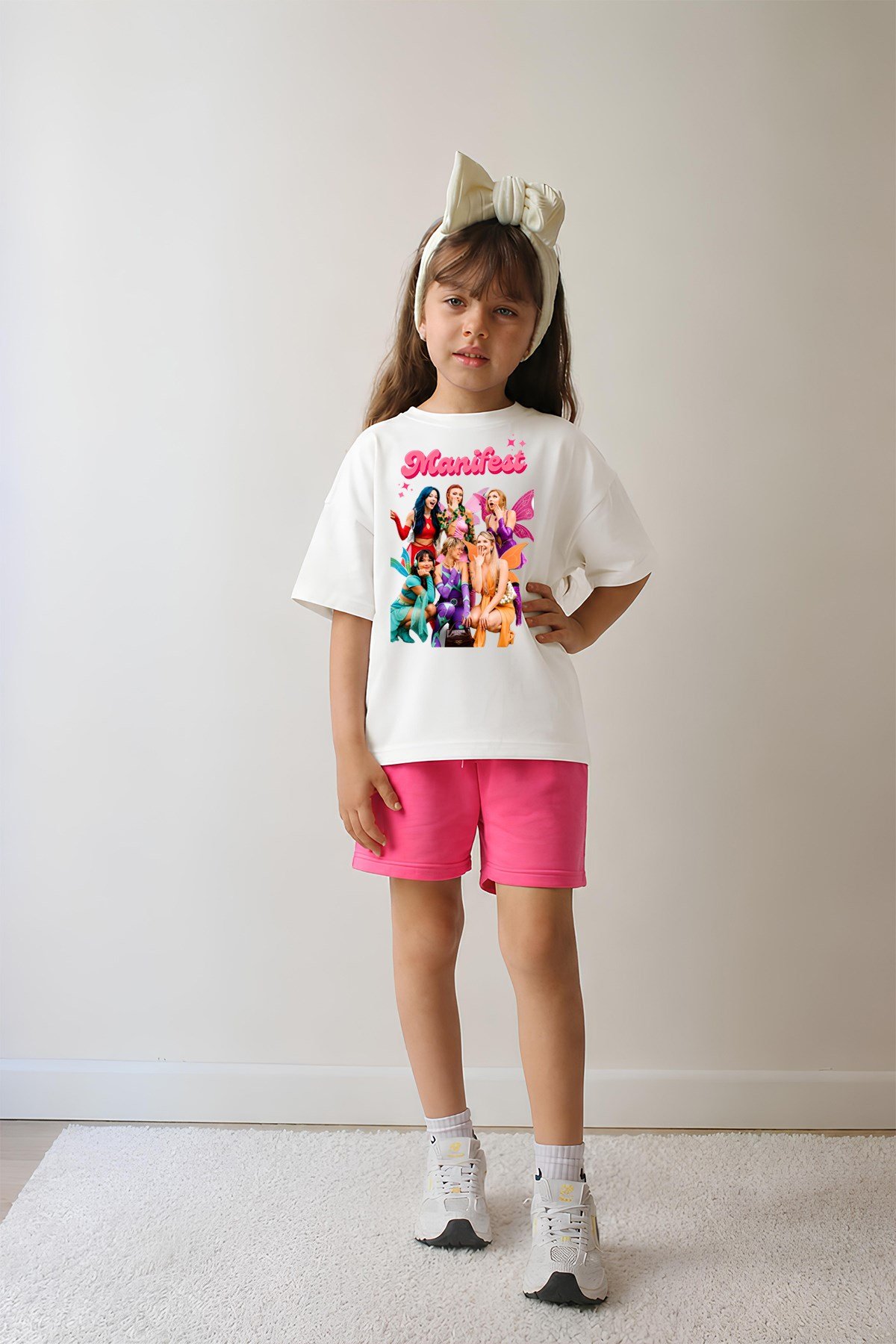 Kız Çocuk Oversize Kalıp Belya Kids Tasarım Manifest 41 Taytlı Alt Üst Takım