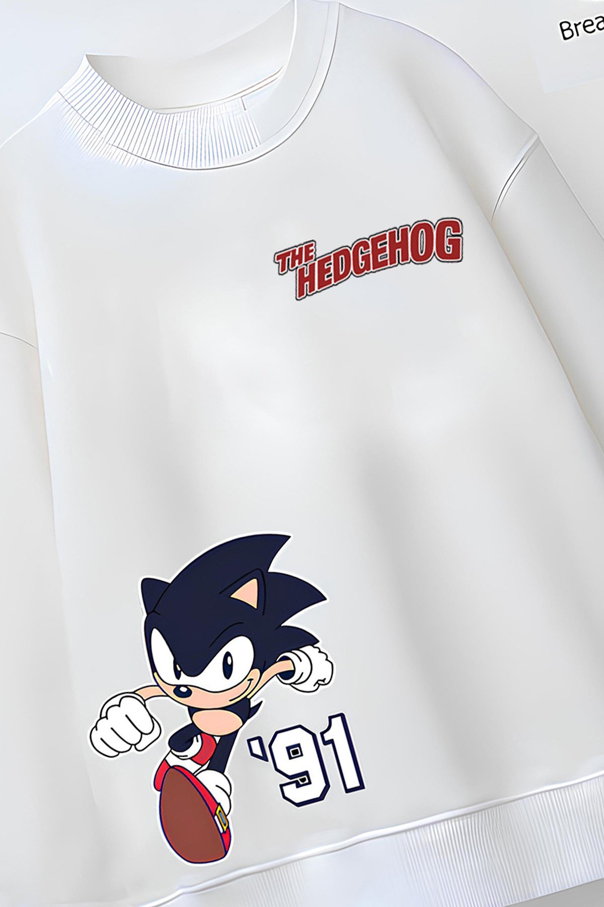 Tam Kalıp Oversize Erkek Çocuk Pamuğa Pamuk 3 İplik Kumaş Snc2 Tasarım Sweatshirt