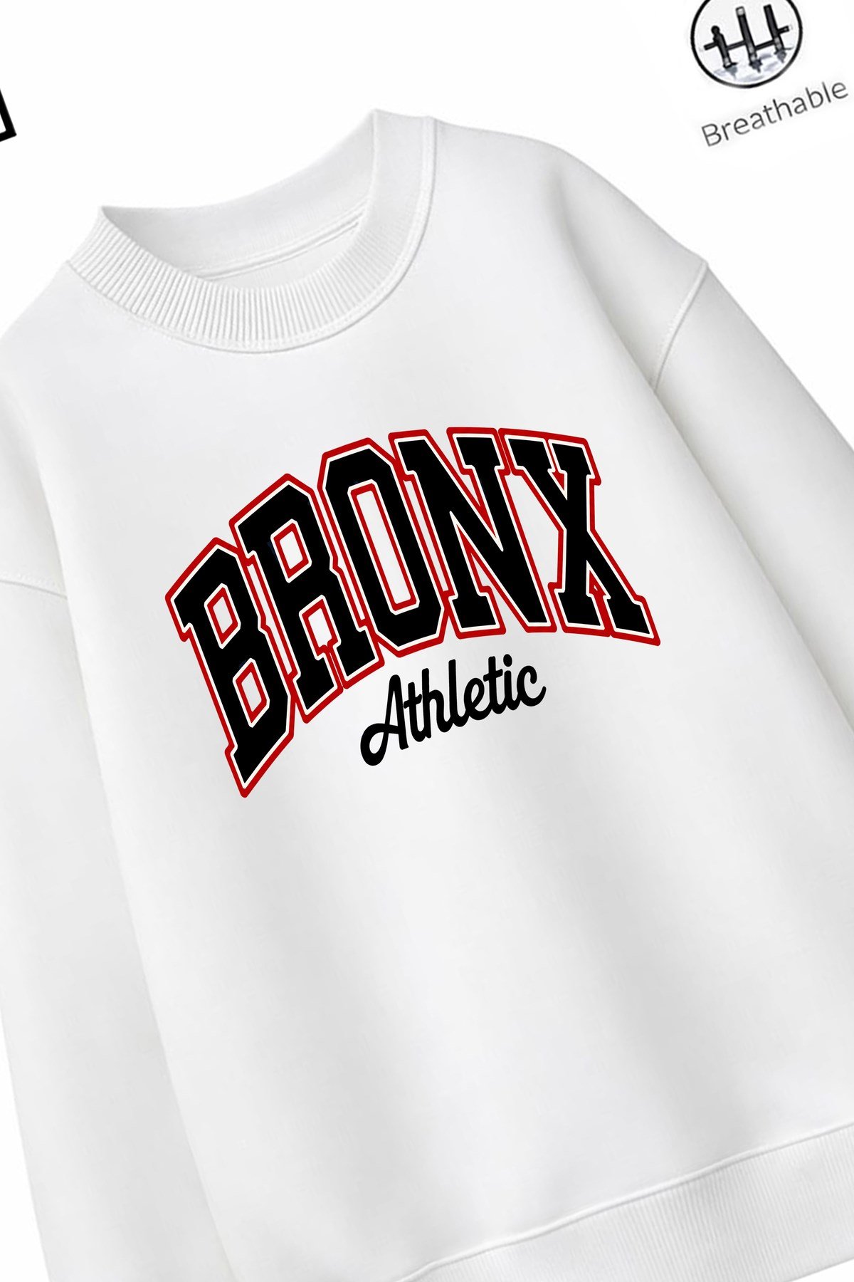 Trend Çocuk Erkek Model Tam Kalıp Oversize Bronx 2 İplik Pamuğa Pamuk Kumaş Sweatshirt 23
