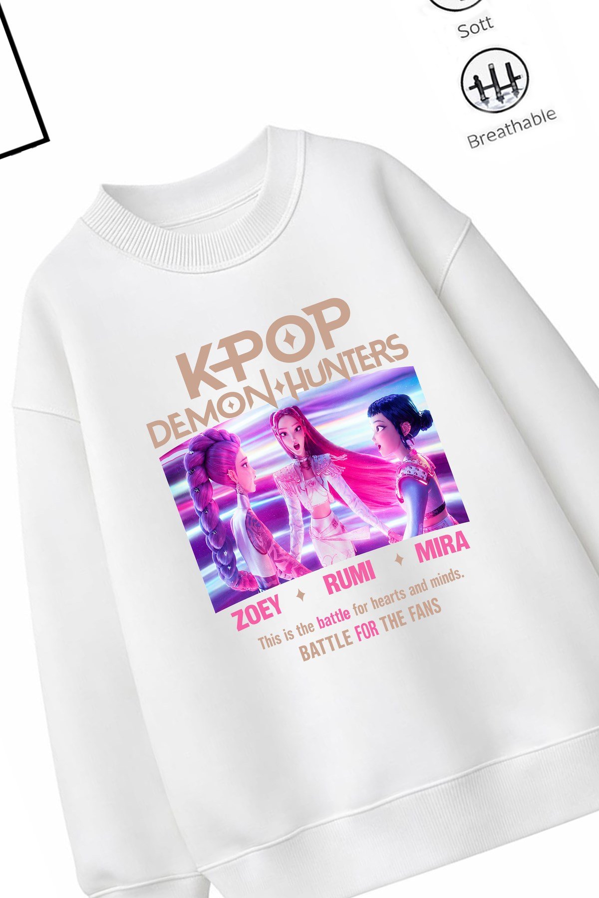 Trend Çocuk Kız Model Tam Kalıp Oversize HUn Tasarım 2 İplik Pamuğa Pamuk Kumaş Sweatshirt 46
