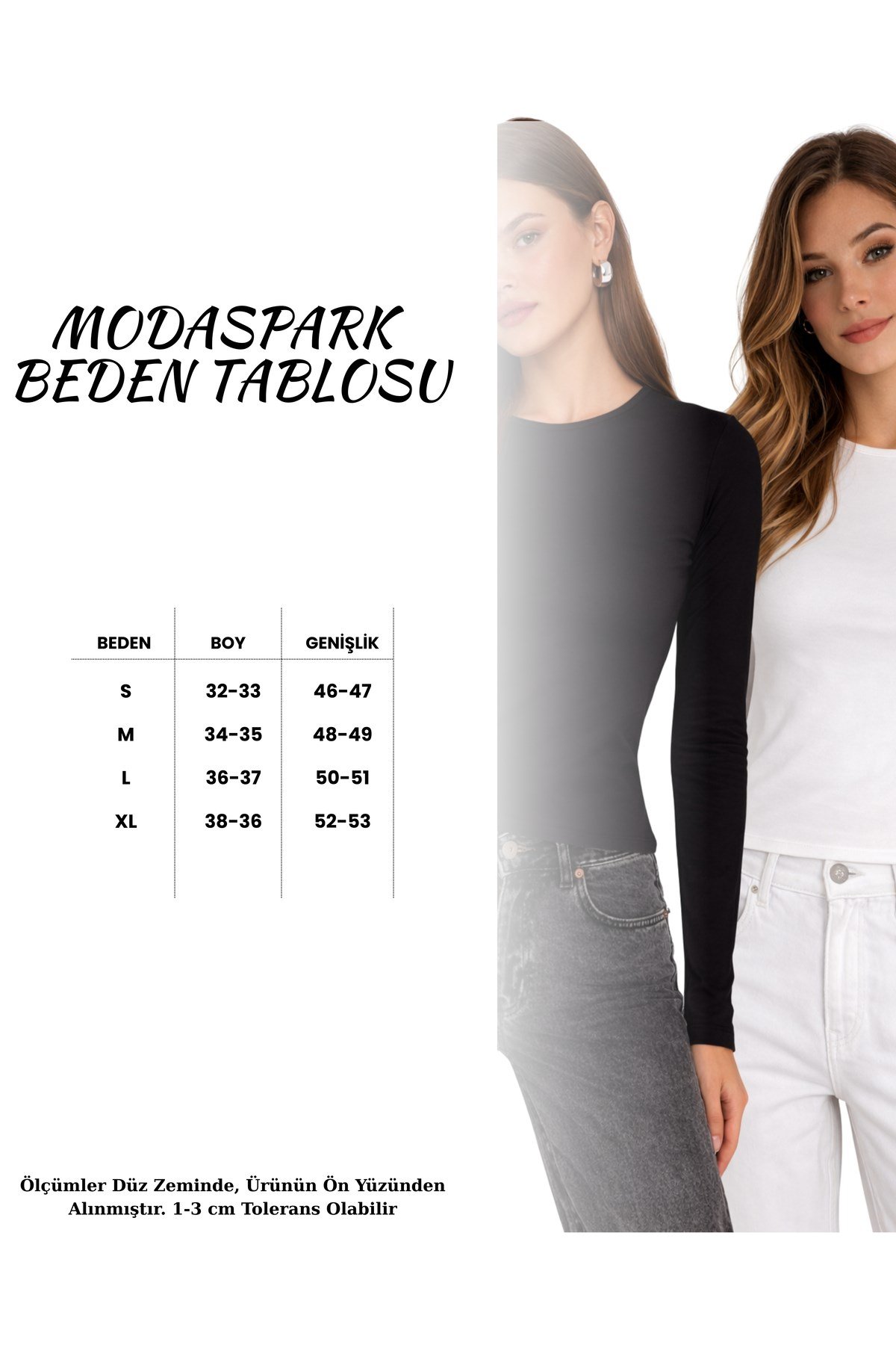 Siyah Beyaz İkili Bisiklet Yaka Basic Ultra Soft Kadın Uzun Kol Body