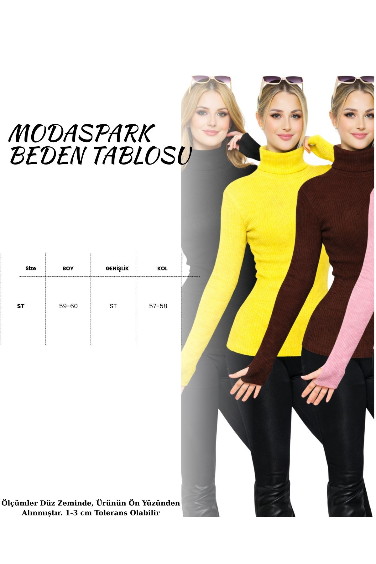 Siyah Krem Kahve Sarı Pembe 5'li Balıkçı Yaka Parmak Detaylı Premium Kurtarıcı Body Kazak