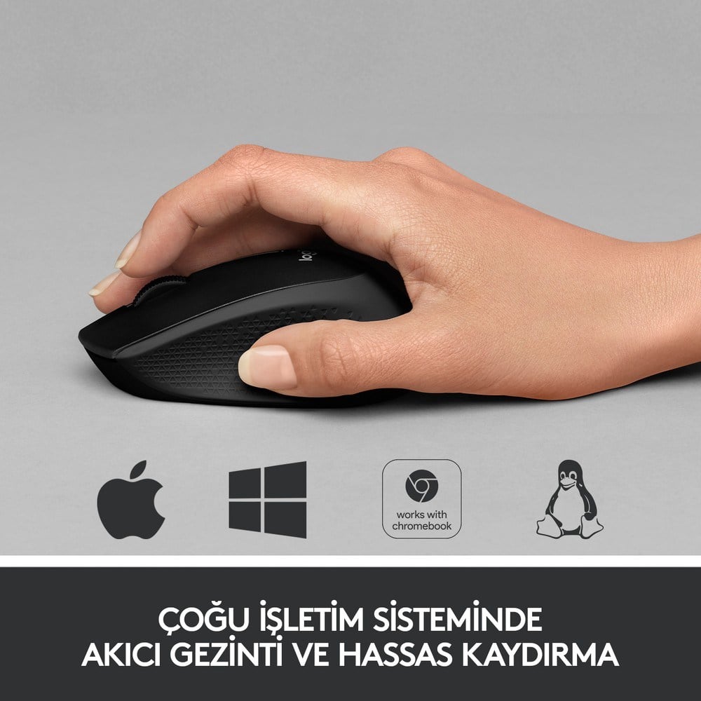 Logitech M330 SILENT KABLOSUZ SİYAH 910-004909