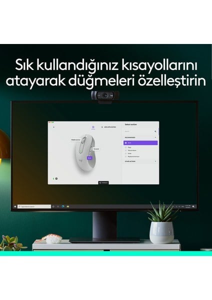 Logitech M650 Signature 910-006255 Beyaz Sessiz Küçük Boy Sağ El Kablosuz Mouse