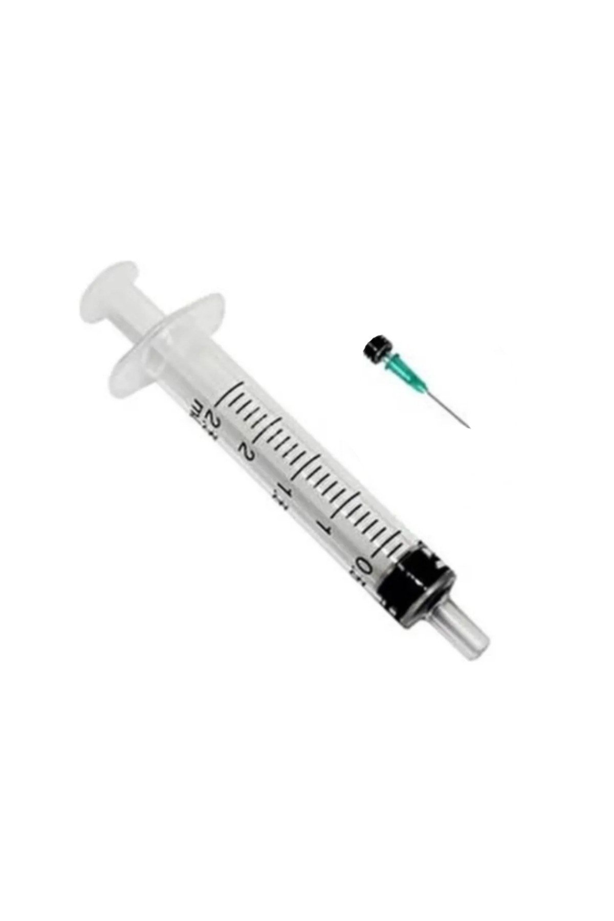 - 2.5 ML 3 PARÇA YEŞİL KISA İĞNELİ ENJEKTÖR 21G X 16 MM (300 ADET)