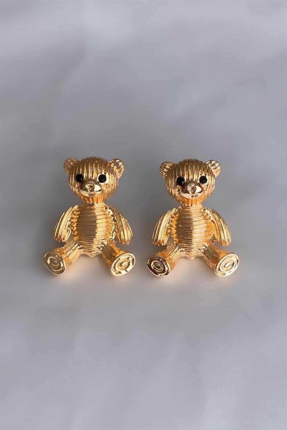 Ayıcık Model Gold Renk Küpe