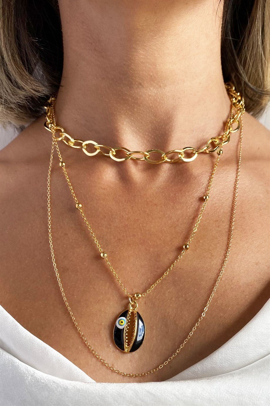 Deniz Kabuğu Choker  Kolye