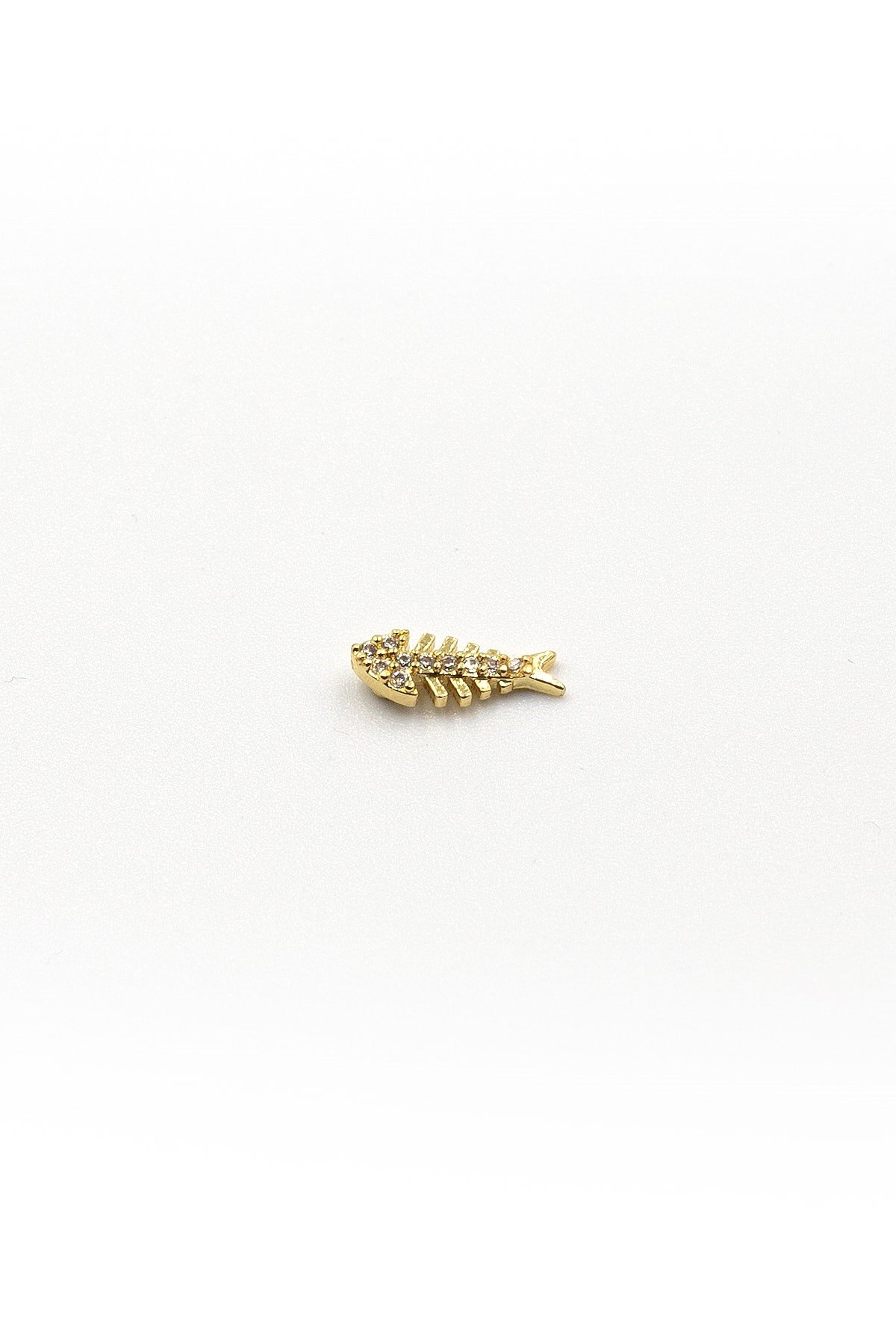 Gold Balık Kılçığı Tragus Helix Piercing – Şık Tasarım, Anti Alerjik, Kararma Yapmaz