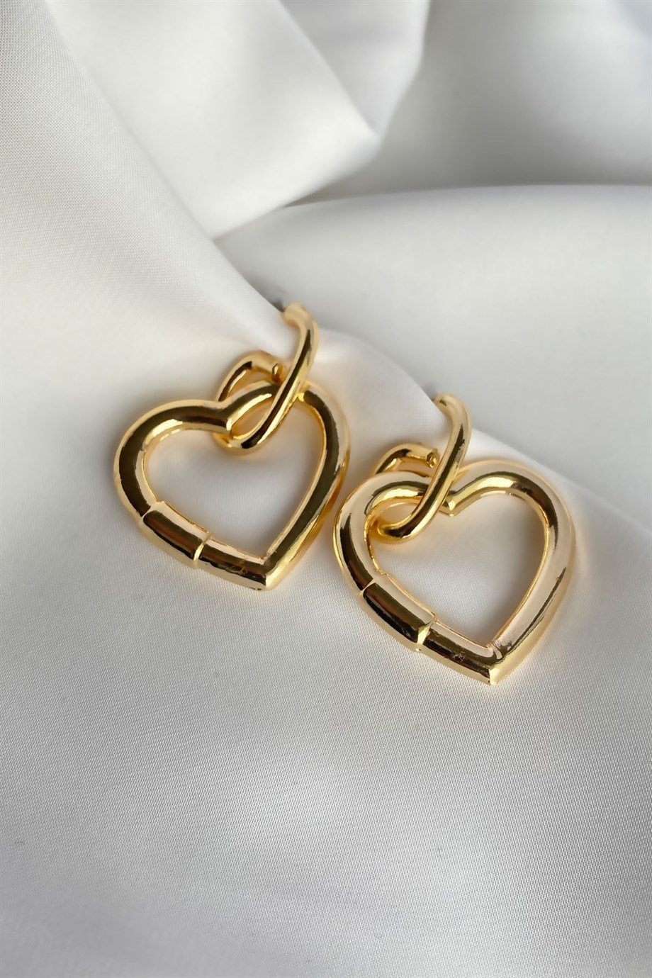 Gold Kalp Küpe