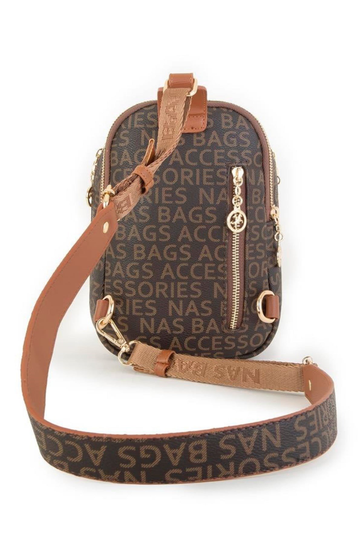 Nas Bag Bel ve Body Bag - Kahve Taba