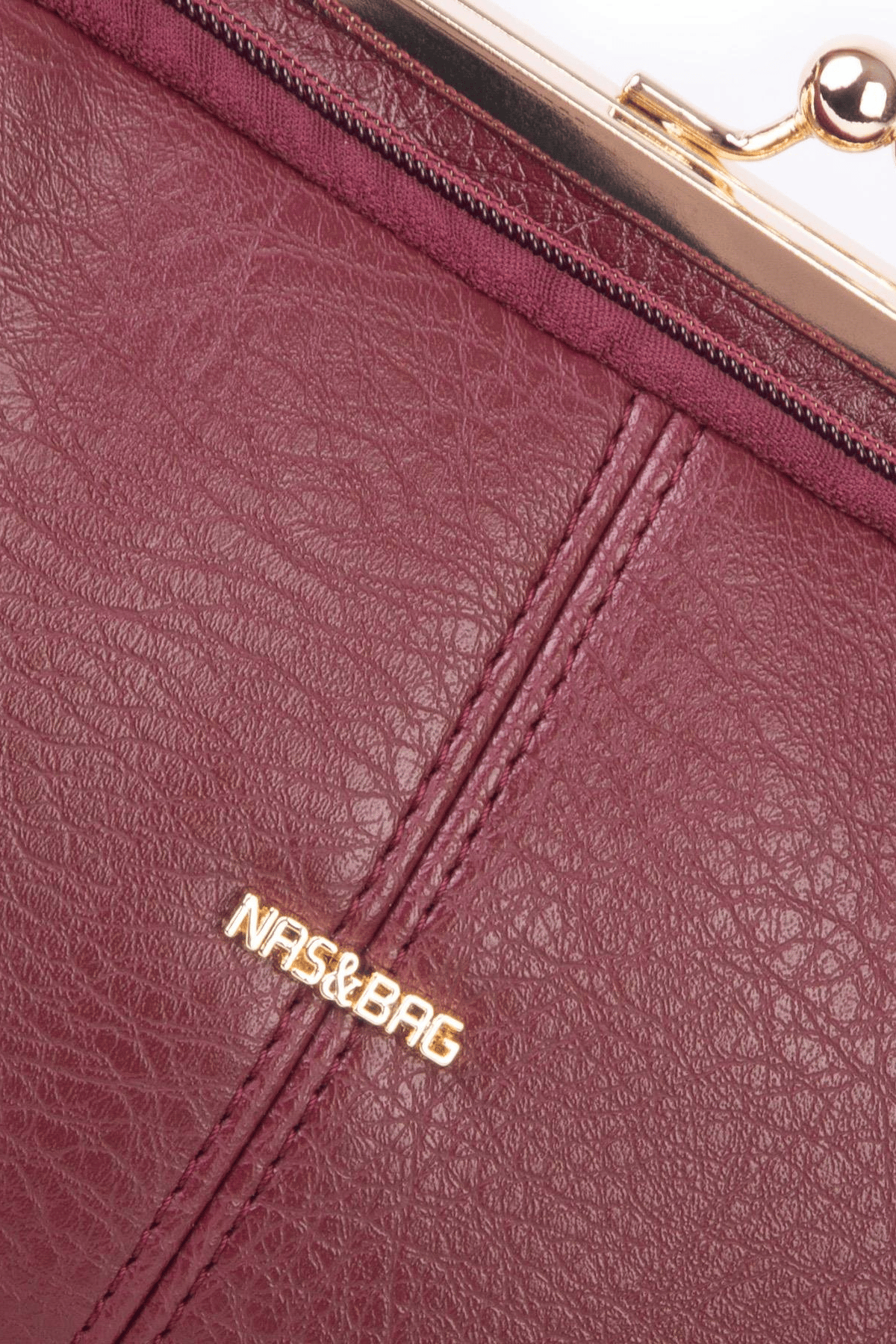 Nas Bag Burslu Klipsli Vintage Omuz ve Çapraz Çanta - Bordo Victoria