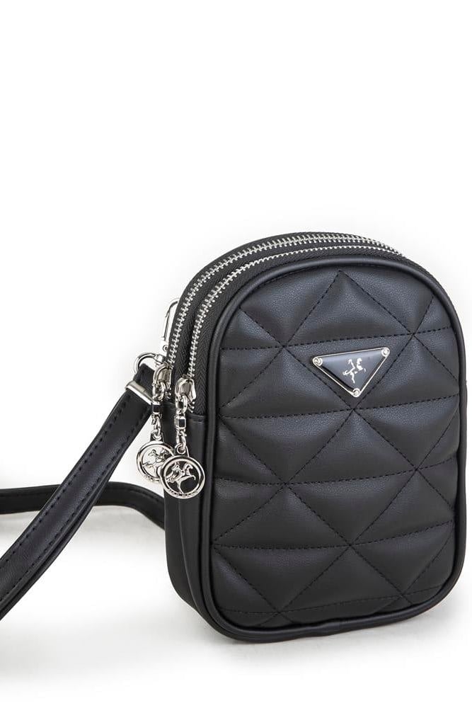 Nas Bag Çapraz Çanta Siyah Kapitone