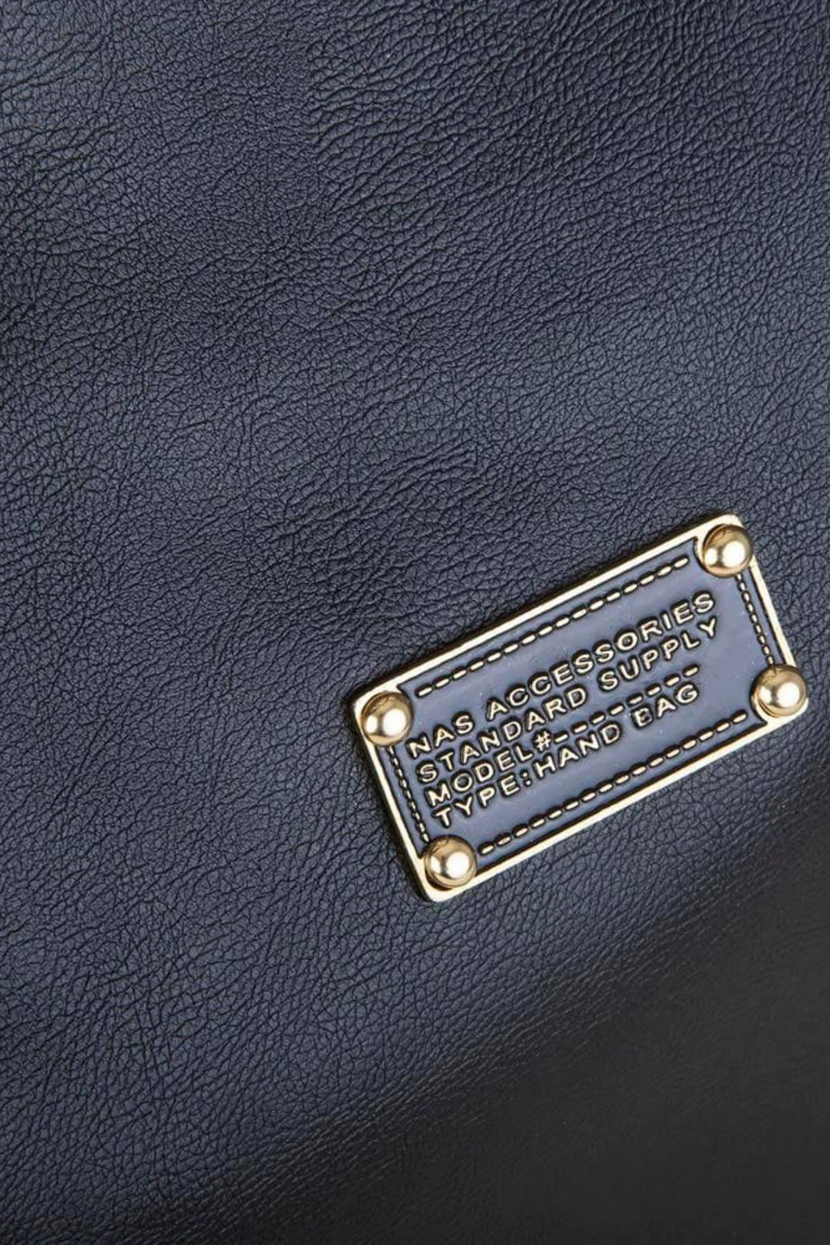 Nas Bag Extra Büyük Boy Omuz Çantası - Siyah Nero (Eni 44 cm, Boyu 32 cm)