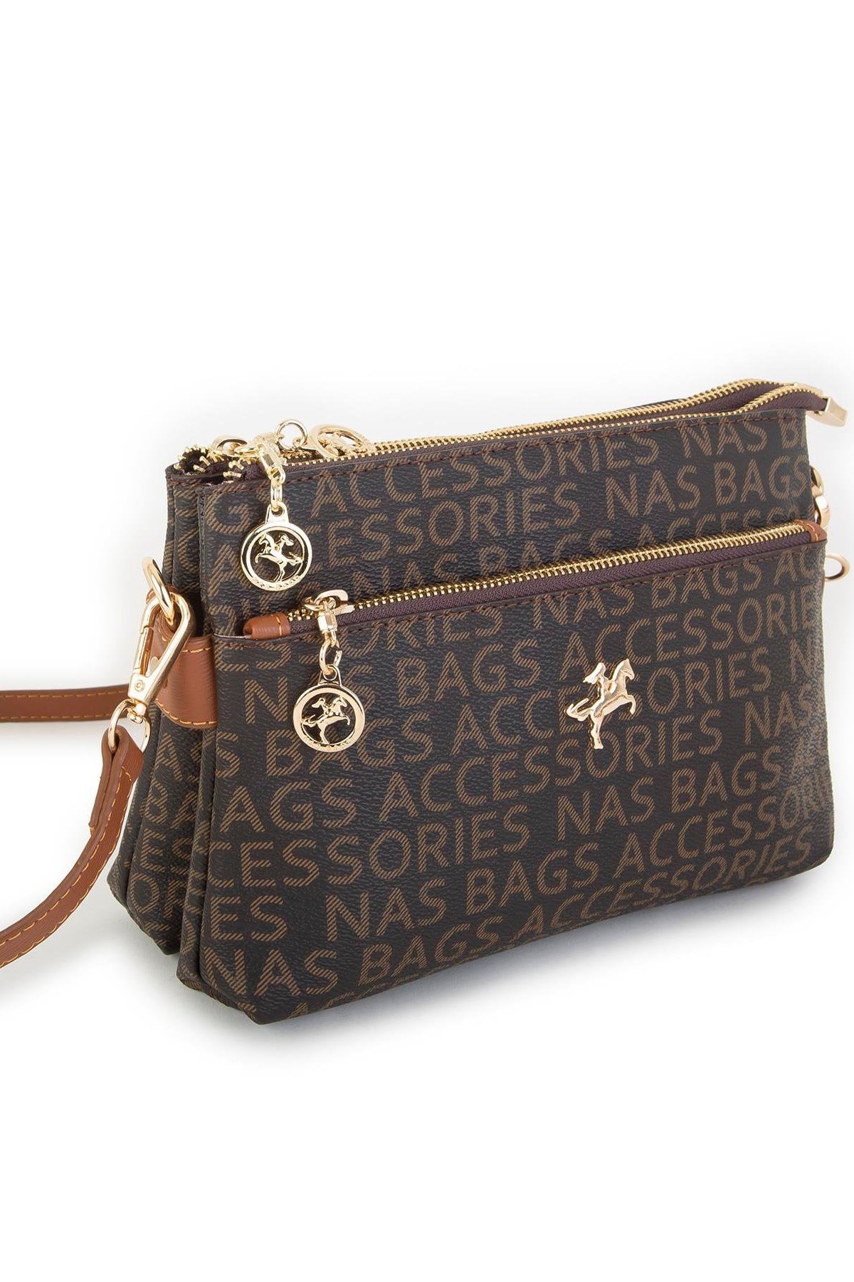 Nas Bag Kadın Çapraz Çanta - Kahve