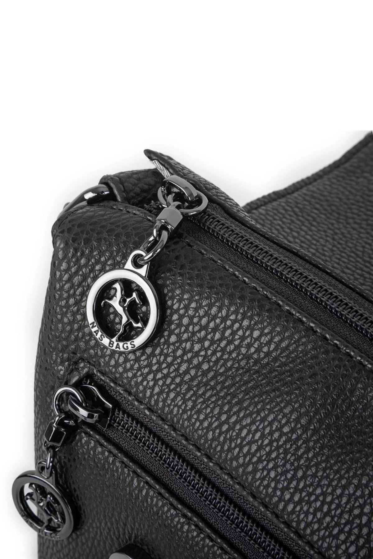 Nas Bag Kadın Çapraz Çanta - Siyah Natural