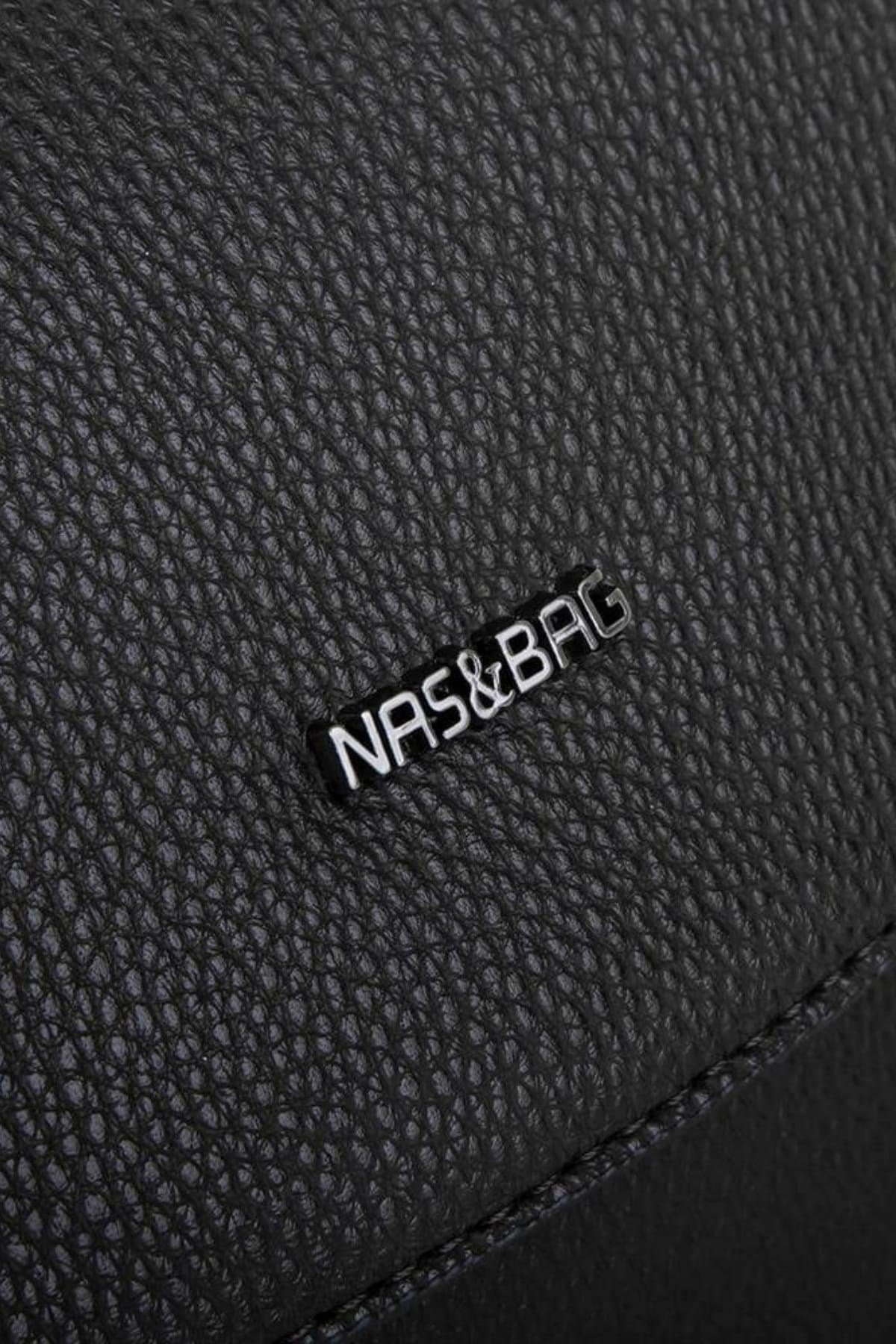 Nas Bag Kadın Çapraz Çanta - Siyah Natural