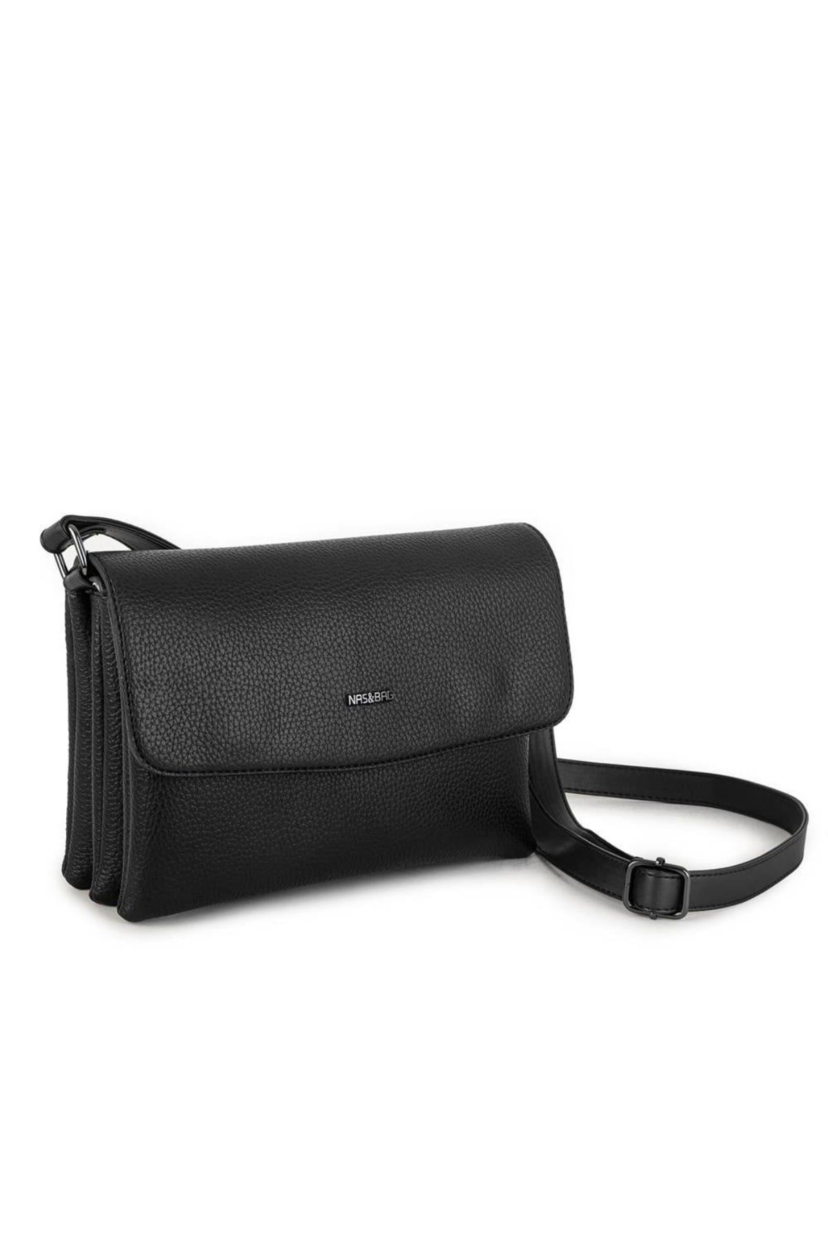 Nas Bag Kadın Çapraz Çanta - Siyah Natural