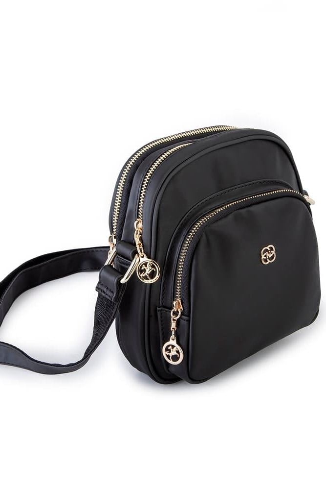 Nas Bag Kadın Çapraz Çanta Siyah Saten