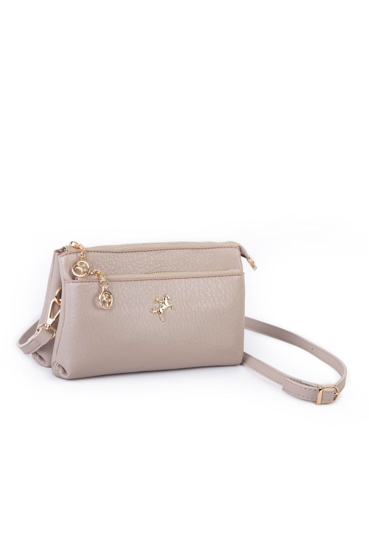 Nas Bag Kadın Çapraz ve Clutch Çanta Bilek ve Çapraz Askılı - Kum Victoria