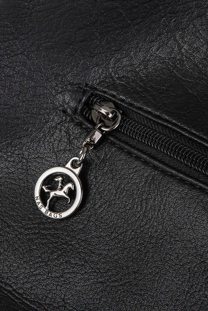 Nas Bag Kadın Omuz Çantası - Siyah Taşlı