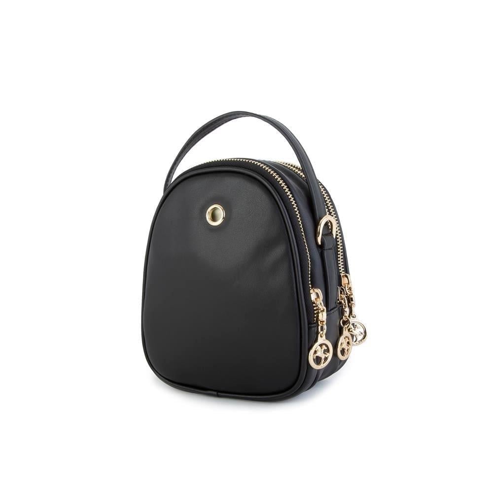 Nas Bag Mini Kadın Çapraz Çanta - Siyah Kuzu