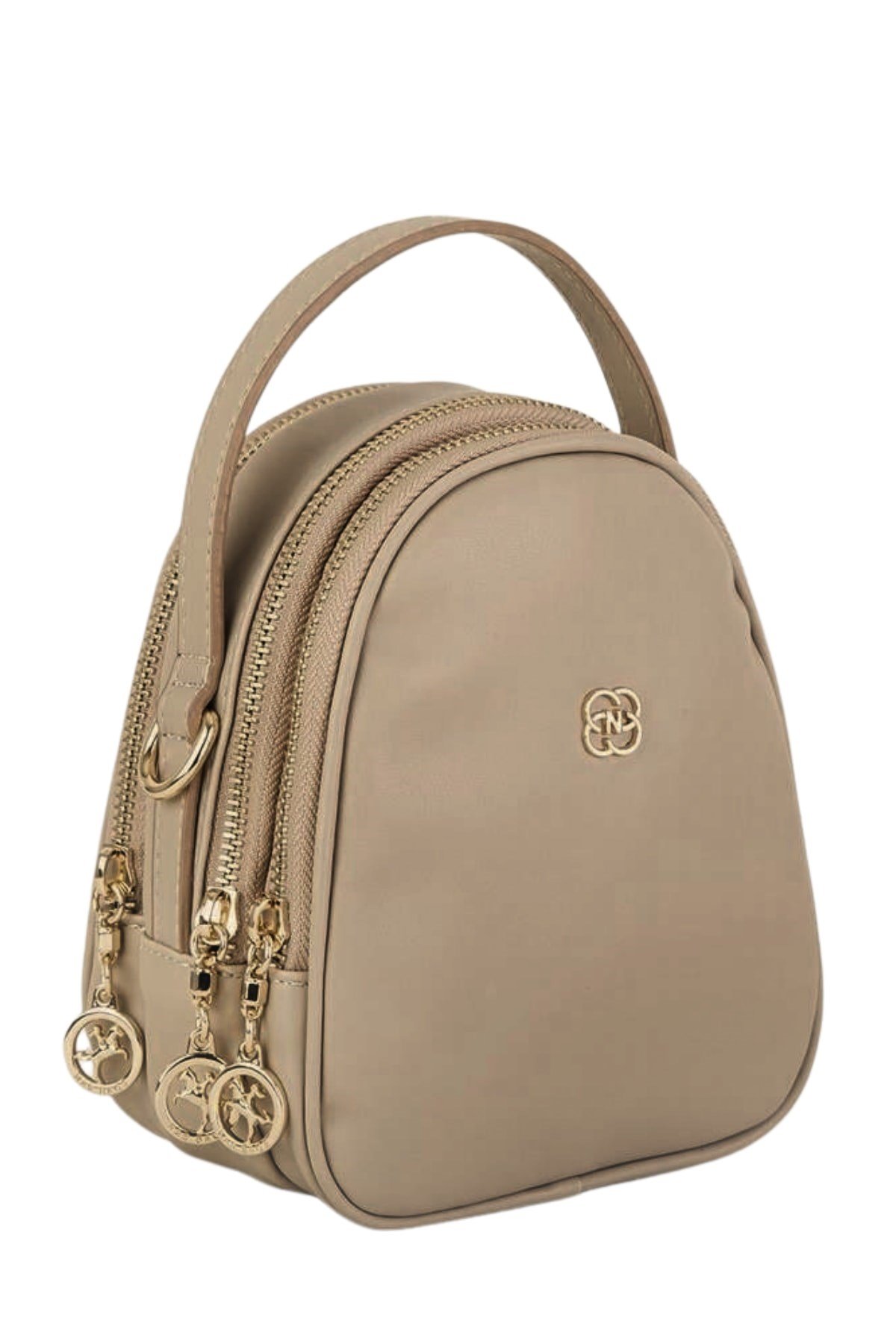 Nas Bag Mini Kadın Çapraz Çanta - Vizon Kuzu