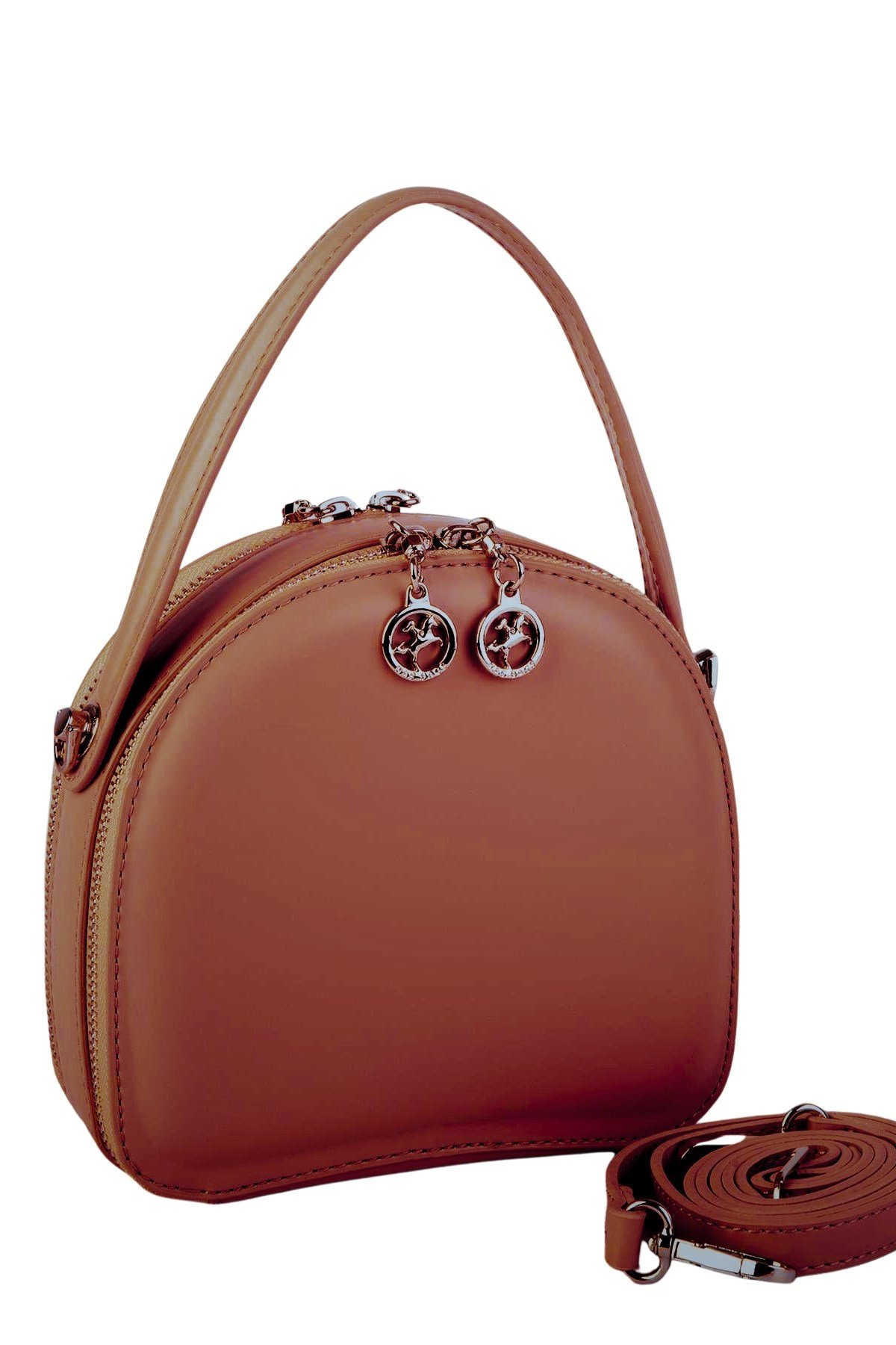 Nas Bag Mini Kadın El ve Çapraz Çanta - Taba Zra
