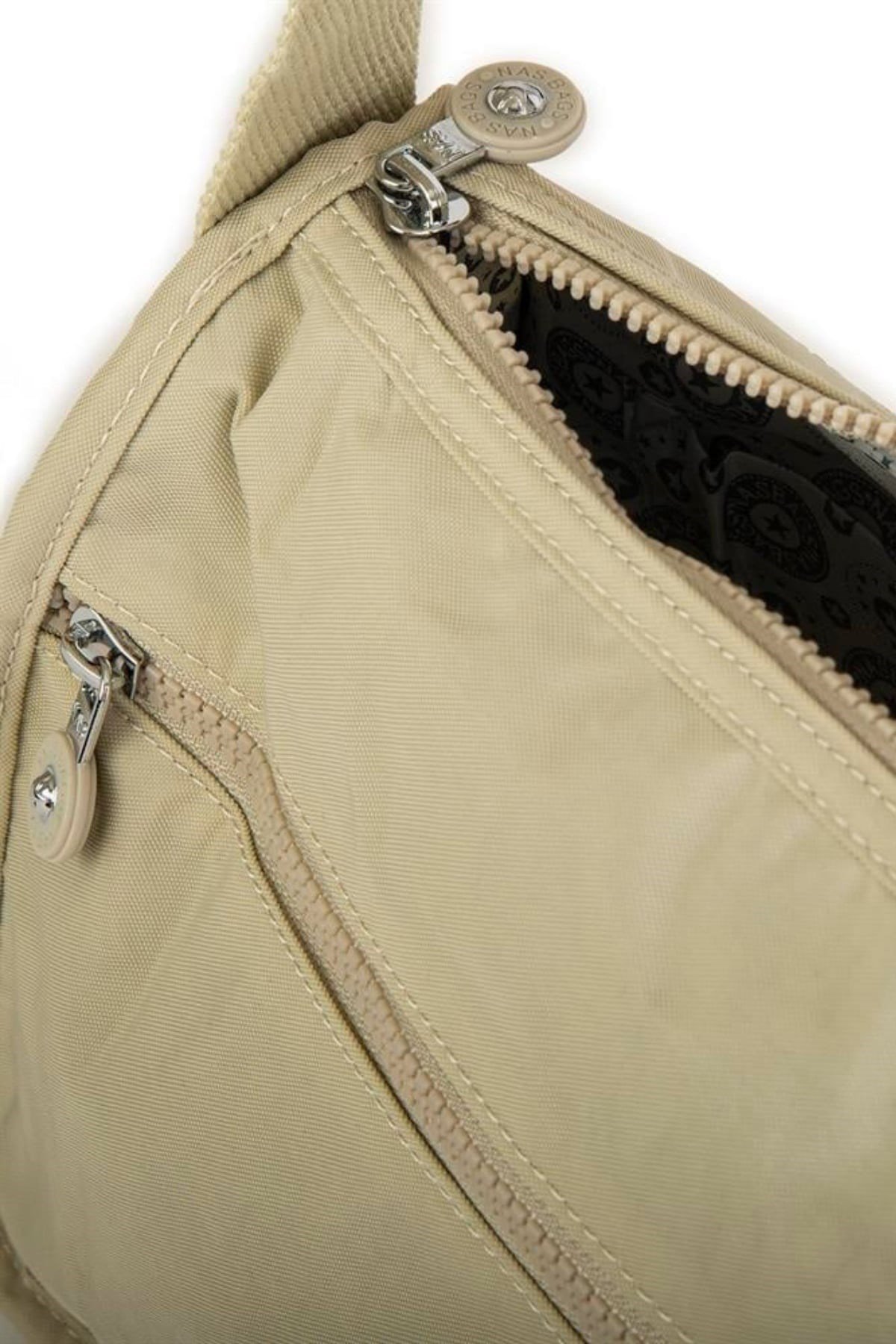 Nas Bag Unisex Zararlı Kimyasal İçermeyen Su İtici Özellikte Çapraz Çanta - Bej