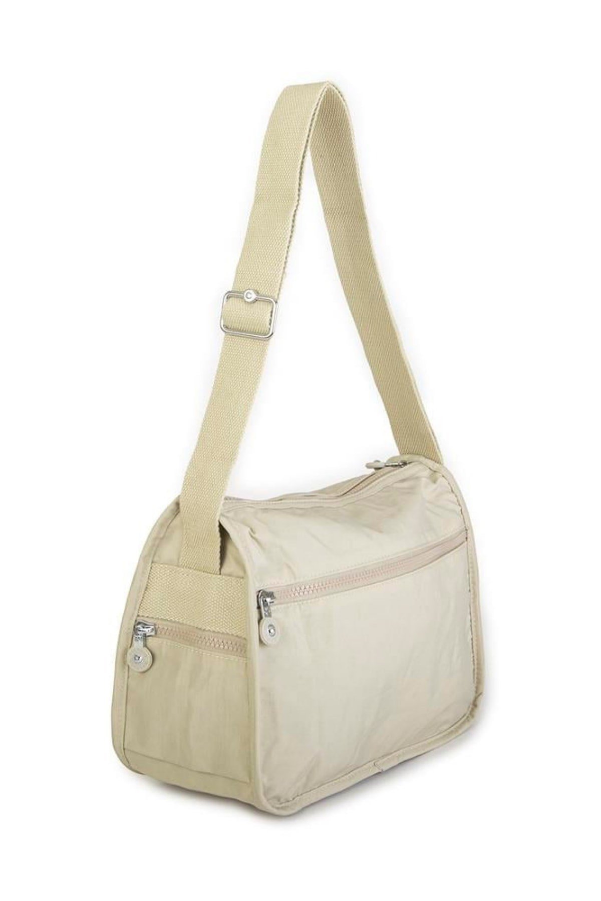 Nas Bag Unisex Zararlı Kimyasal İçermeyen Su İtici Özellikte Çapraz Çanta - Bej