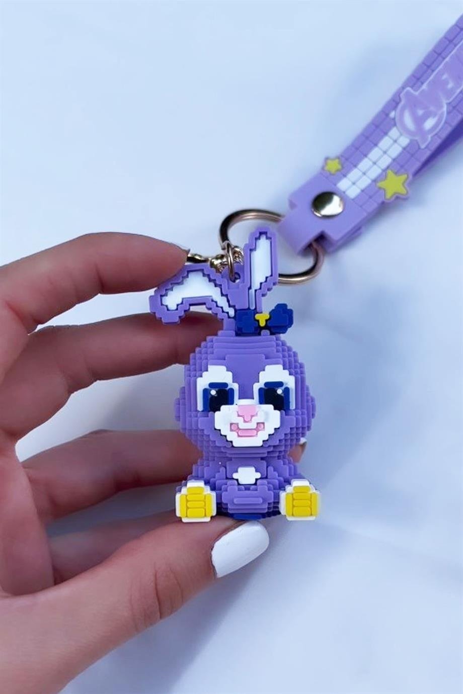 Pixel Sevimli Tavşan Anahtarlık