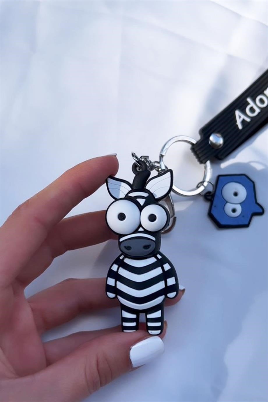 Sevimli Zebra Anahtarlık
