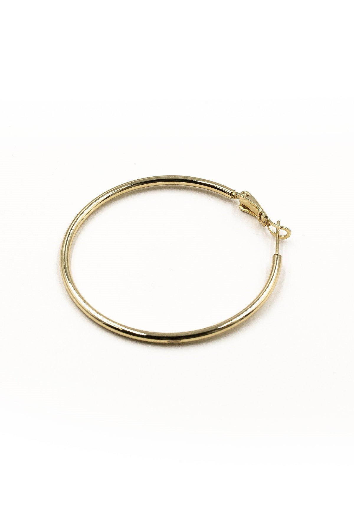 Zarif 4cm Gold Xuping Halka Küpe | Anti Alerjik ve Parlak Tasarım