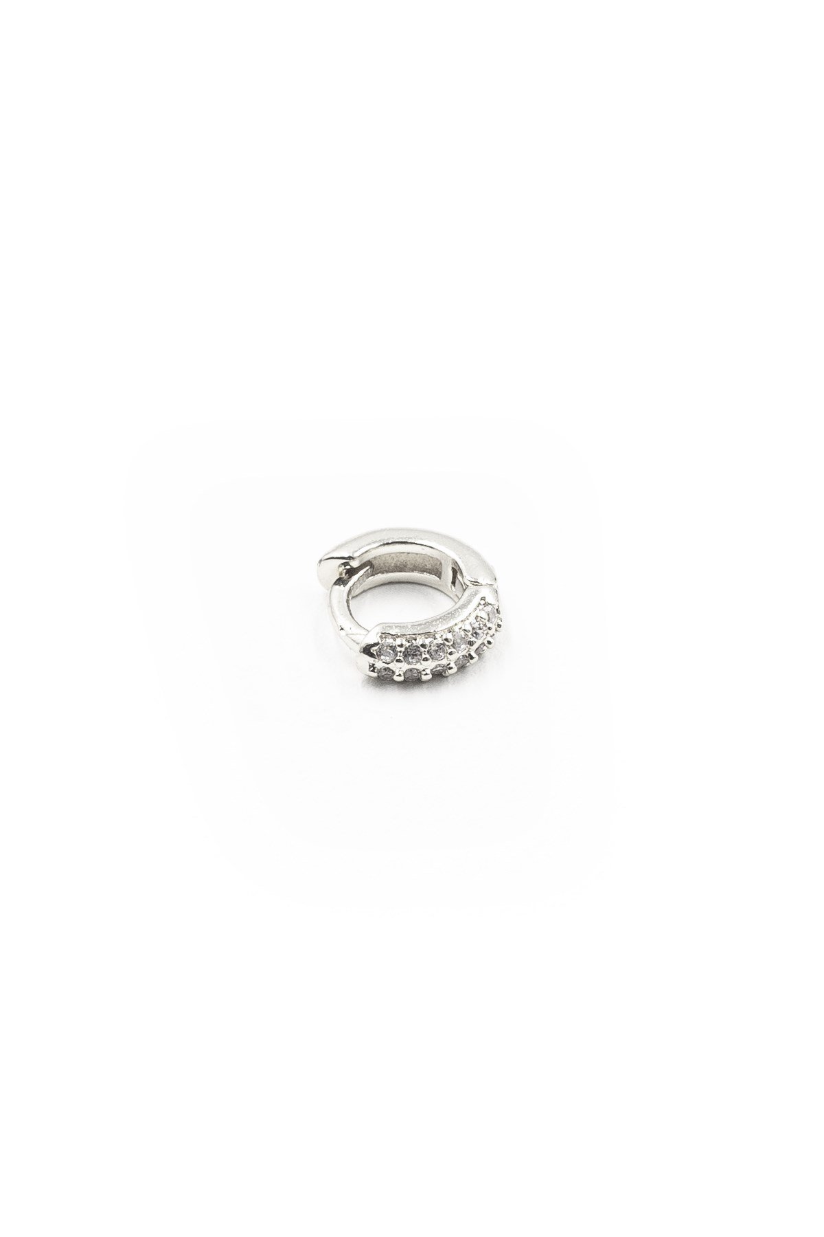 Zirkon Taşlı Şık Halka Tragus Piercing – Gold | Hipoalerjenik, Dayanıklı