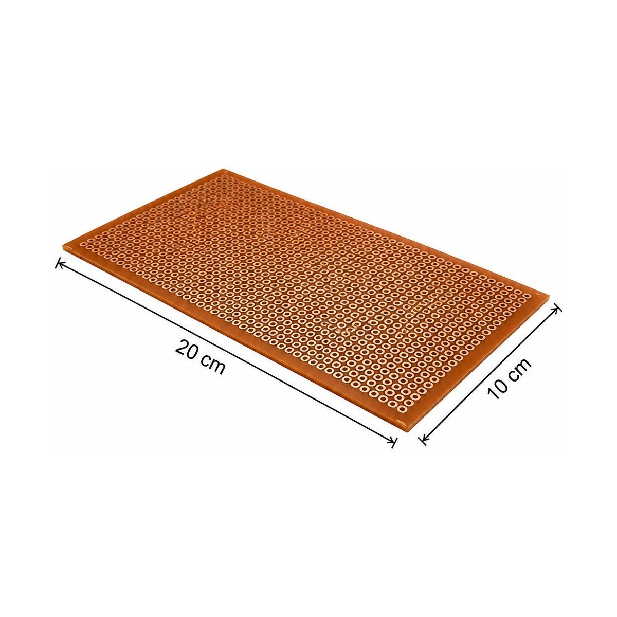 10X20 Delikli Bakırlı MX1020 – Bakırlı Delikli Plaket / Prototip Devre Kartı