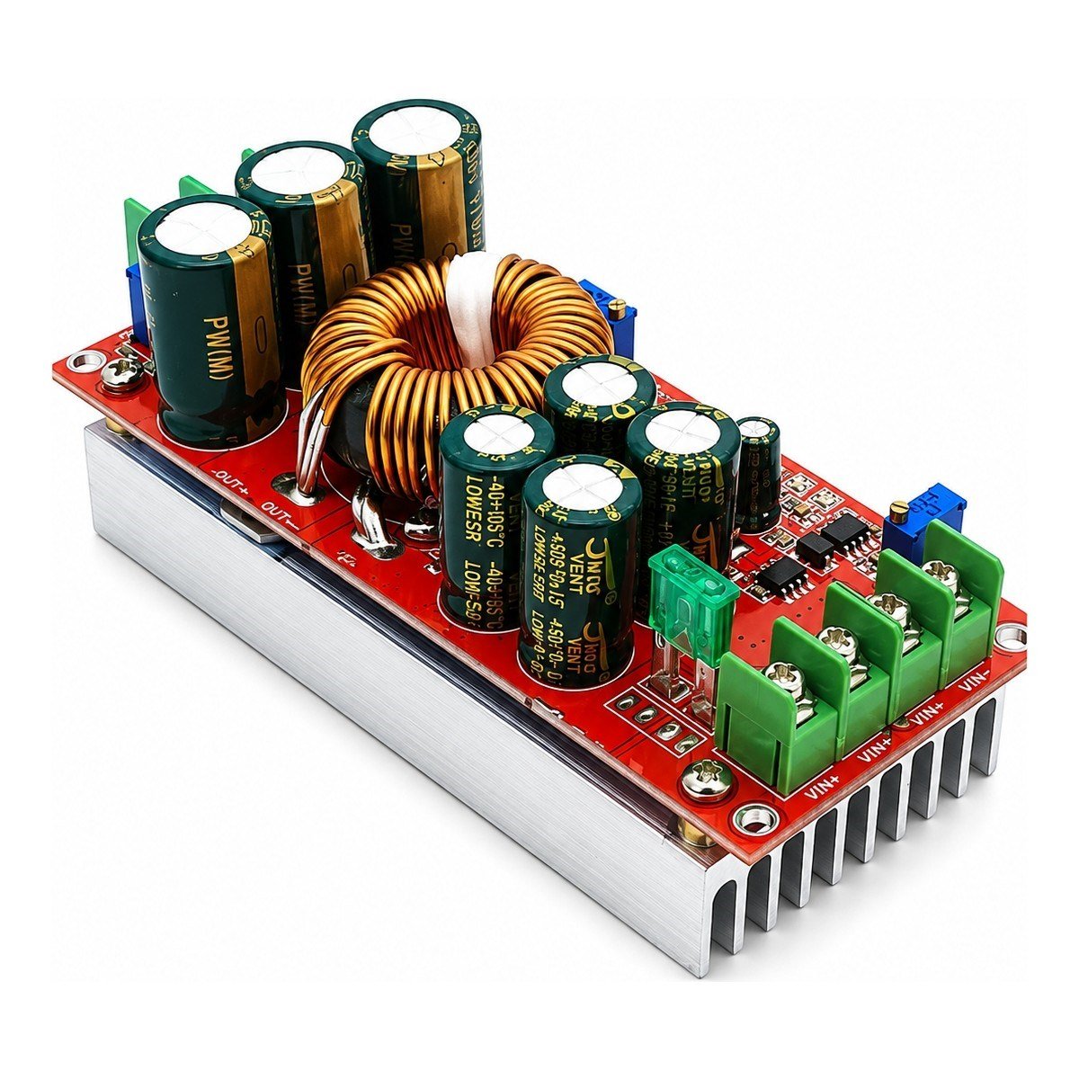 1200W Dc-Dc Voltaj Yükseltici (Boost) Modül | 8-60V Giriş | 12-80V Ayarlanabilir Çıkış | 20A