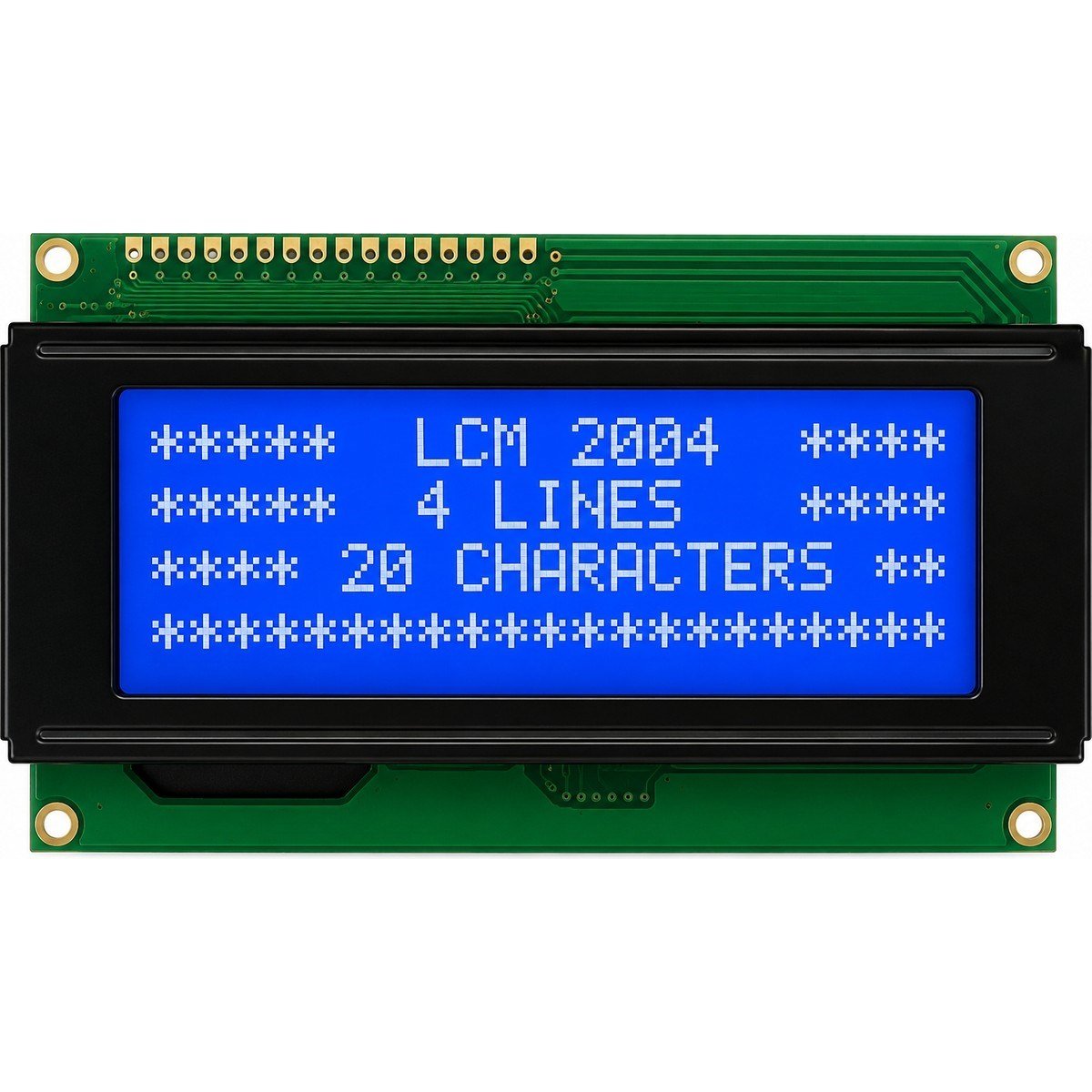 20X4 Mavi Arka Aydınlatmalı Karakter LCD Ekran (5V)